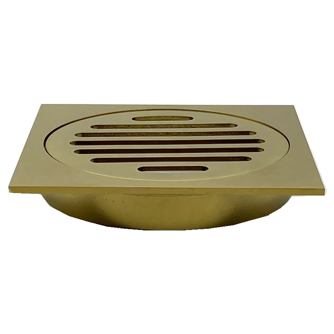 110X110mm Brushed Gold Bathroom Shower 100mm Floor Waste Drain Grate - Image 4