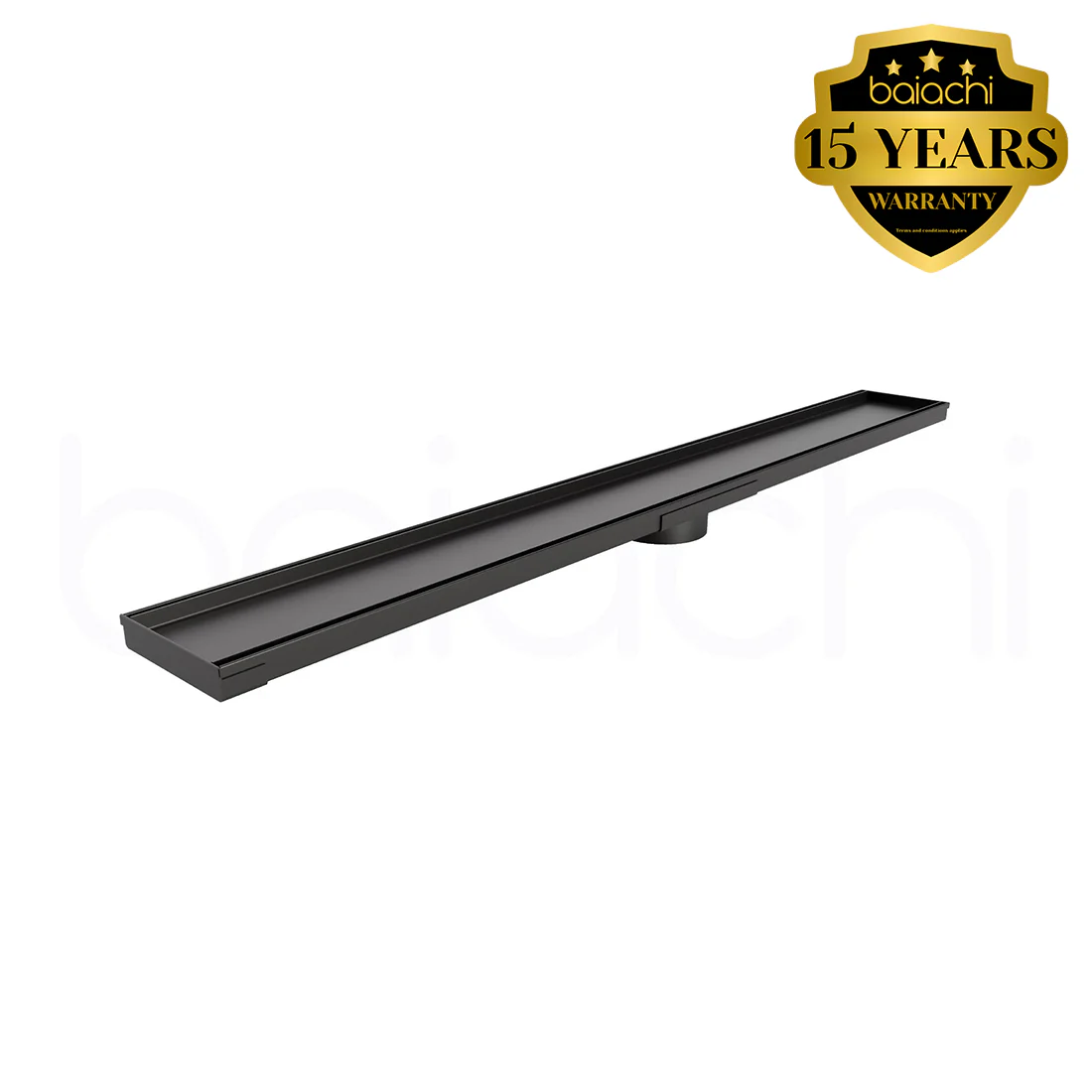 150-600mm Linear Tile Insert Adjustable Floor Waste Gun Metal