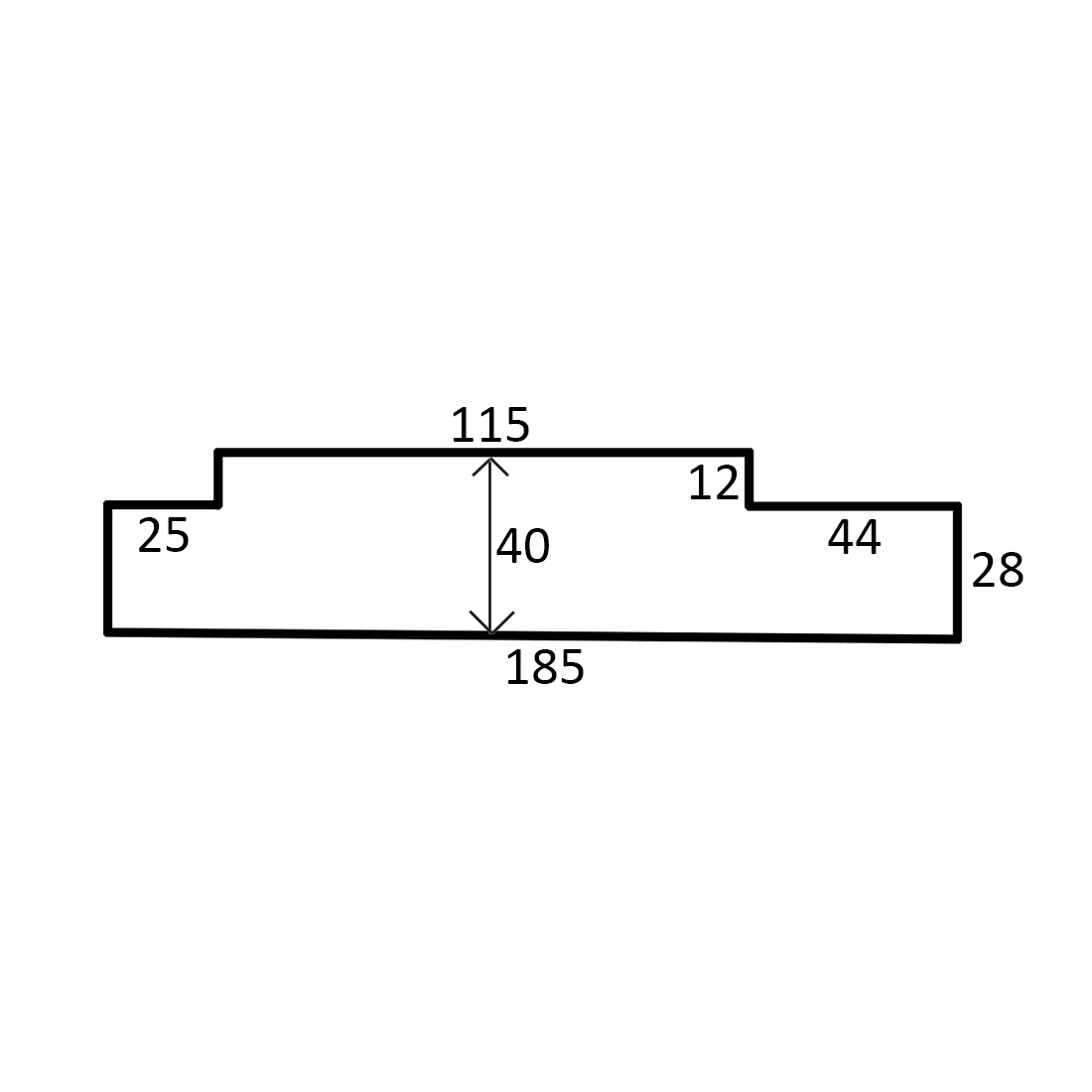 185X40X2100 Meranti Door Jamb Double Rebate Length (12X25/44) - Image 3