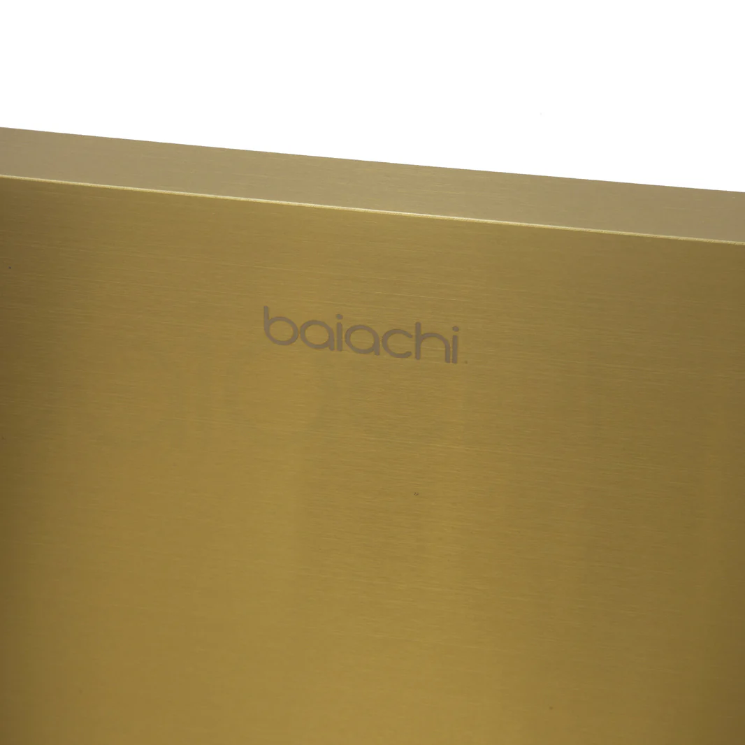 340X440mm Handmade Laundry Kitchen Sink Top/Under Mount Brushed Gold - Image 8