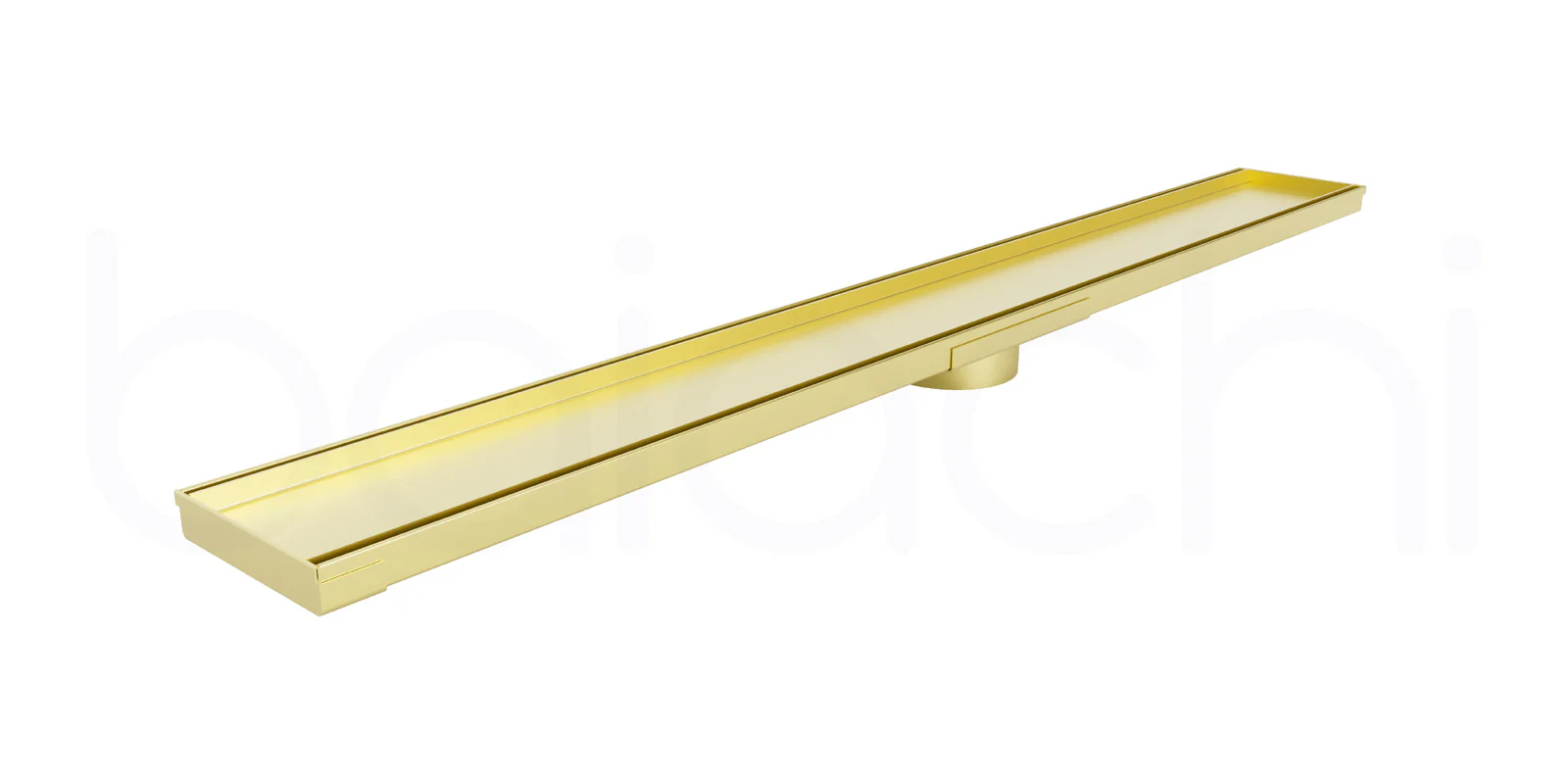601-900mm Linear Tile Insert Adjustable Floor Waste Brushed Gold - Image 5