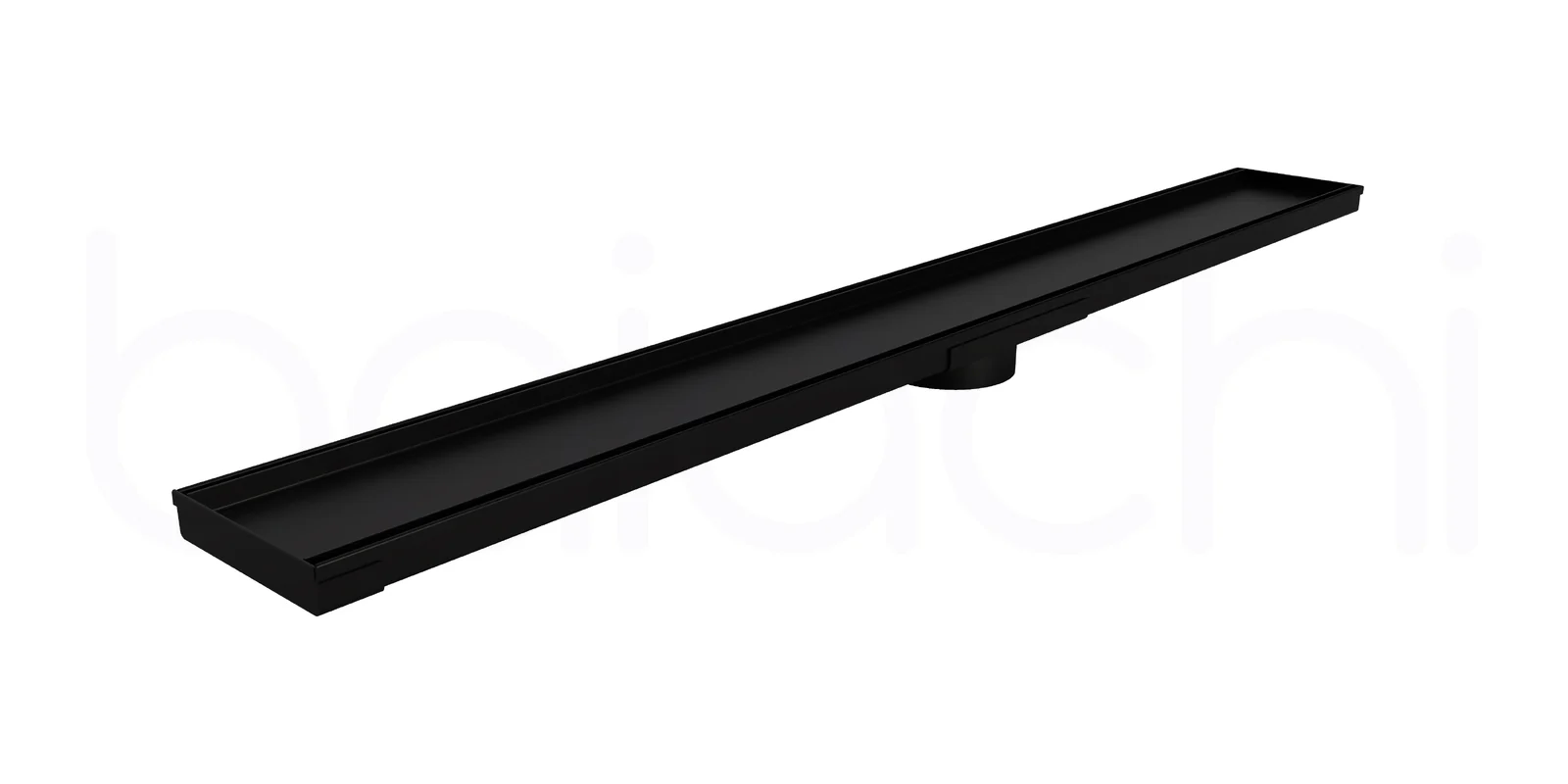 601-900mm Linear Tile Insert Adjustable Floor Waste Matte Black - Image 5