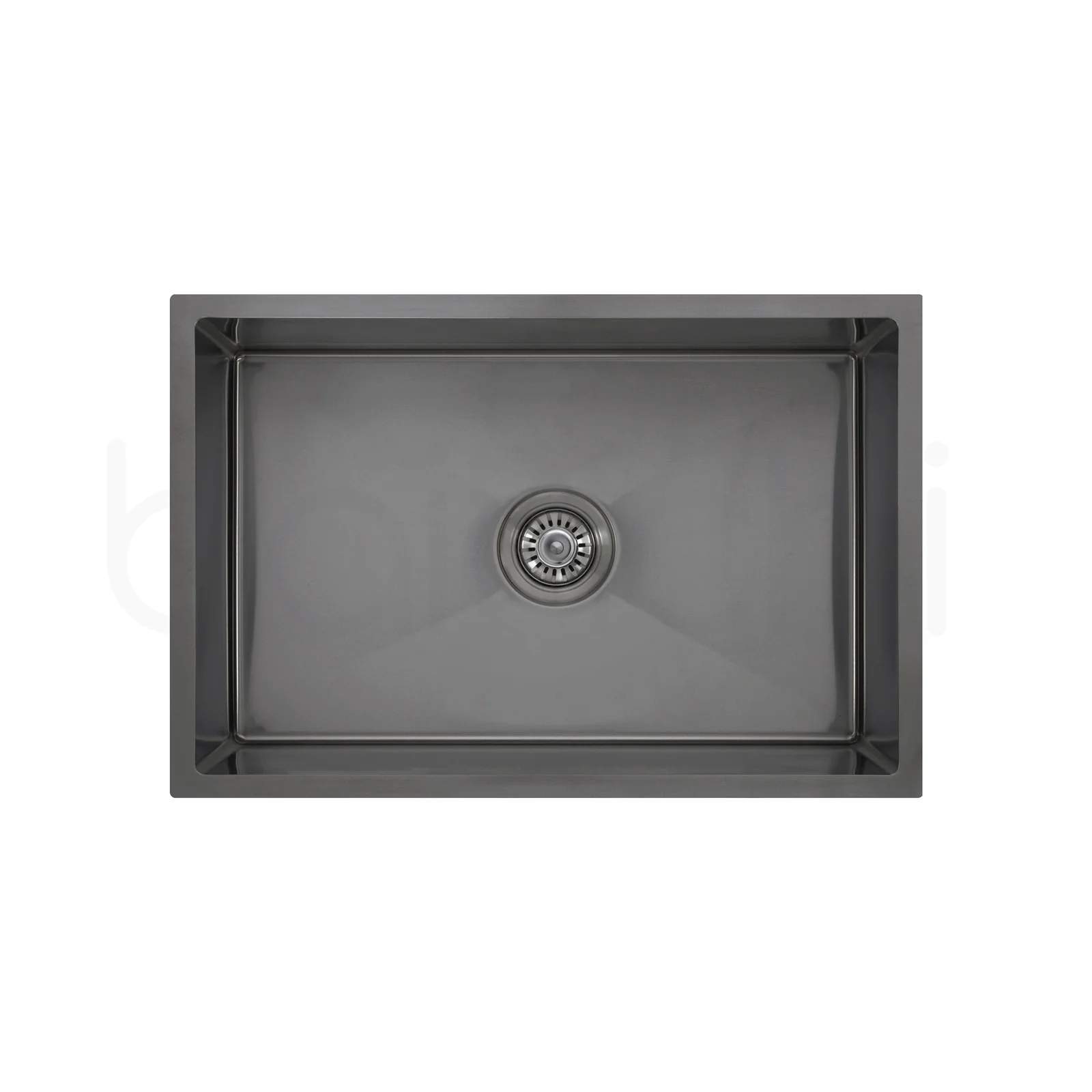 640X440mm Handmade Laundry Kitchen Sink Top/Under Mount Gun Metal - Image 8