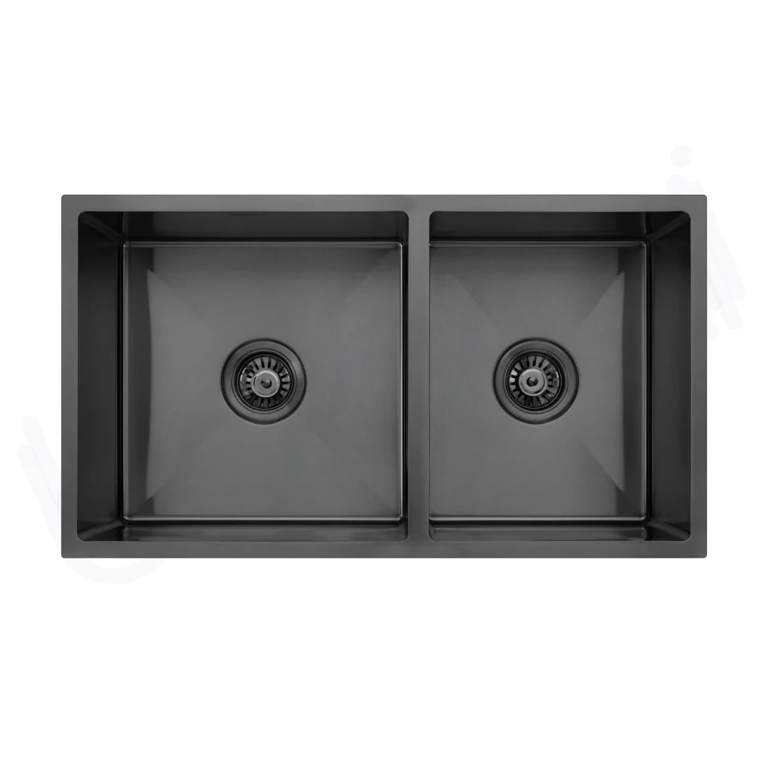 780X440mm Handmade Laundry Kitchen Sink Top/Under Mount Gun Metal - Image 5