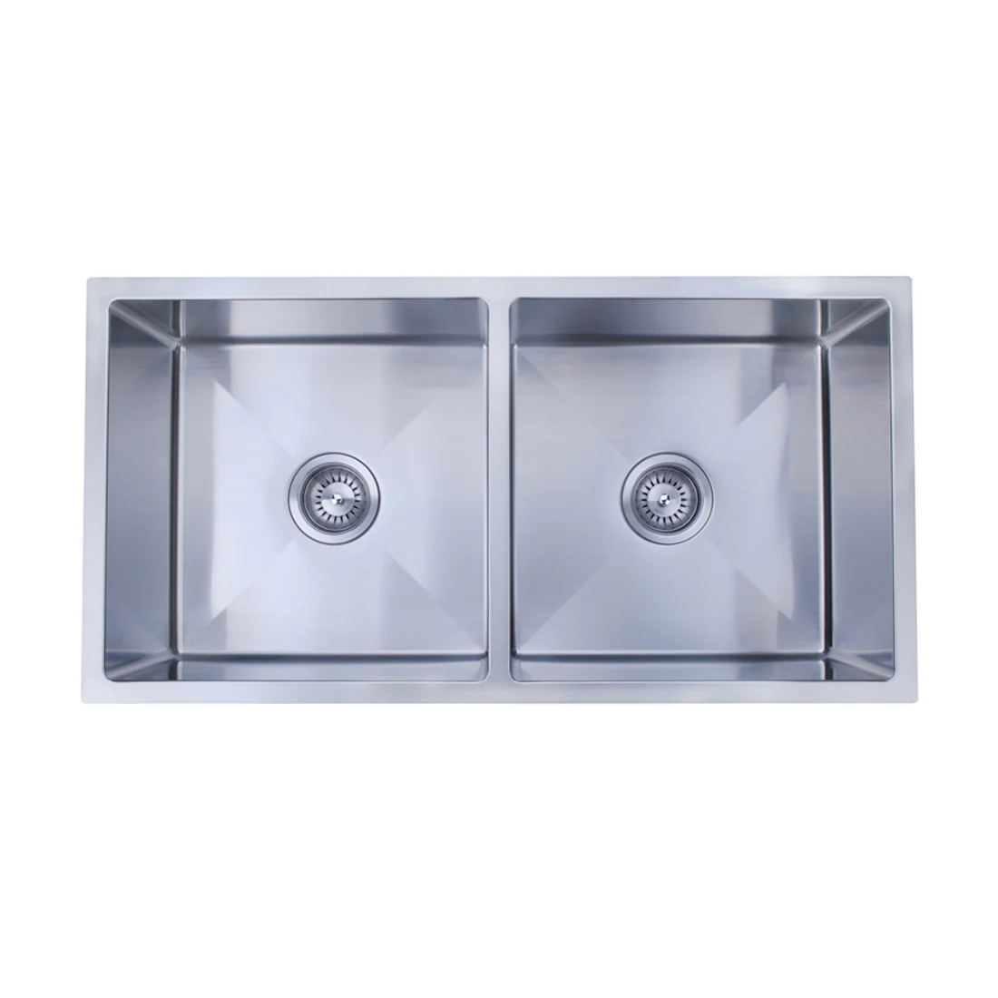 860X440mm Handmade Laundry Kitchen Sink Top/Under Mount Stainless Steel - Image 10