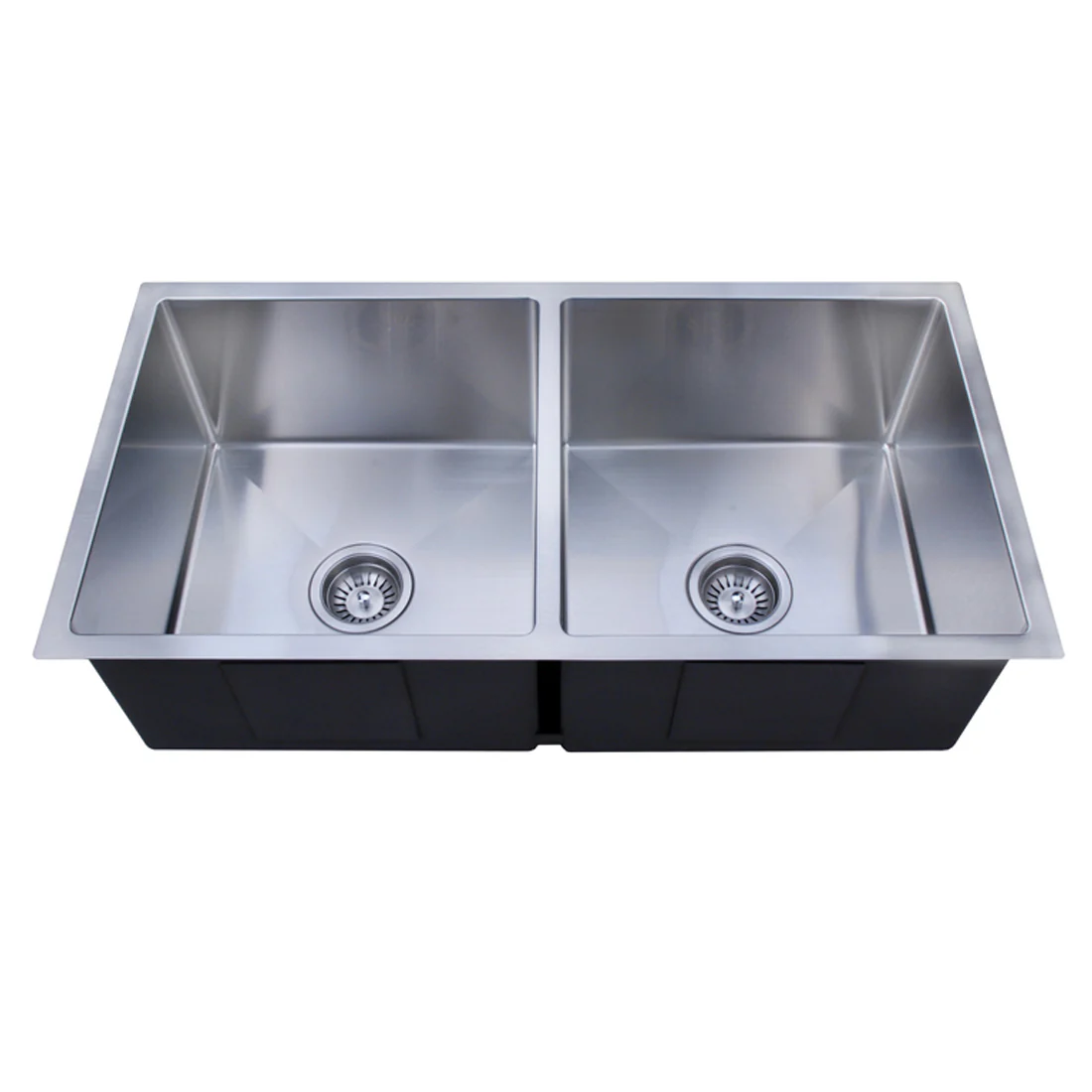 860X440mm Handmade Laundry Kitchen Sink Top/Under Mount Stainless Steel - Image 7