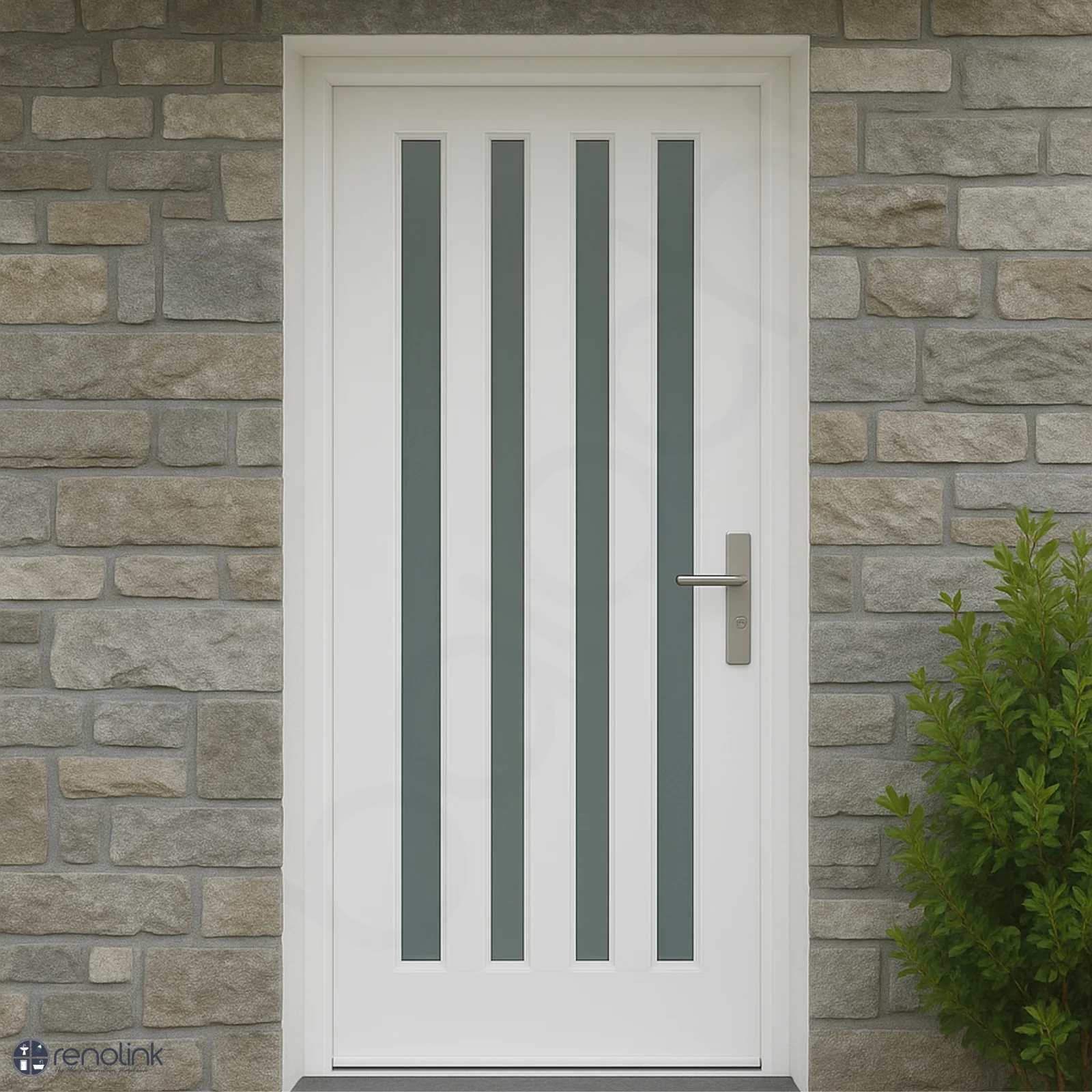920X2040X40mm Entrance Solid Timber Veneer External Front Entry Door Glass 033 - Image 2