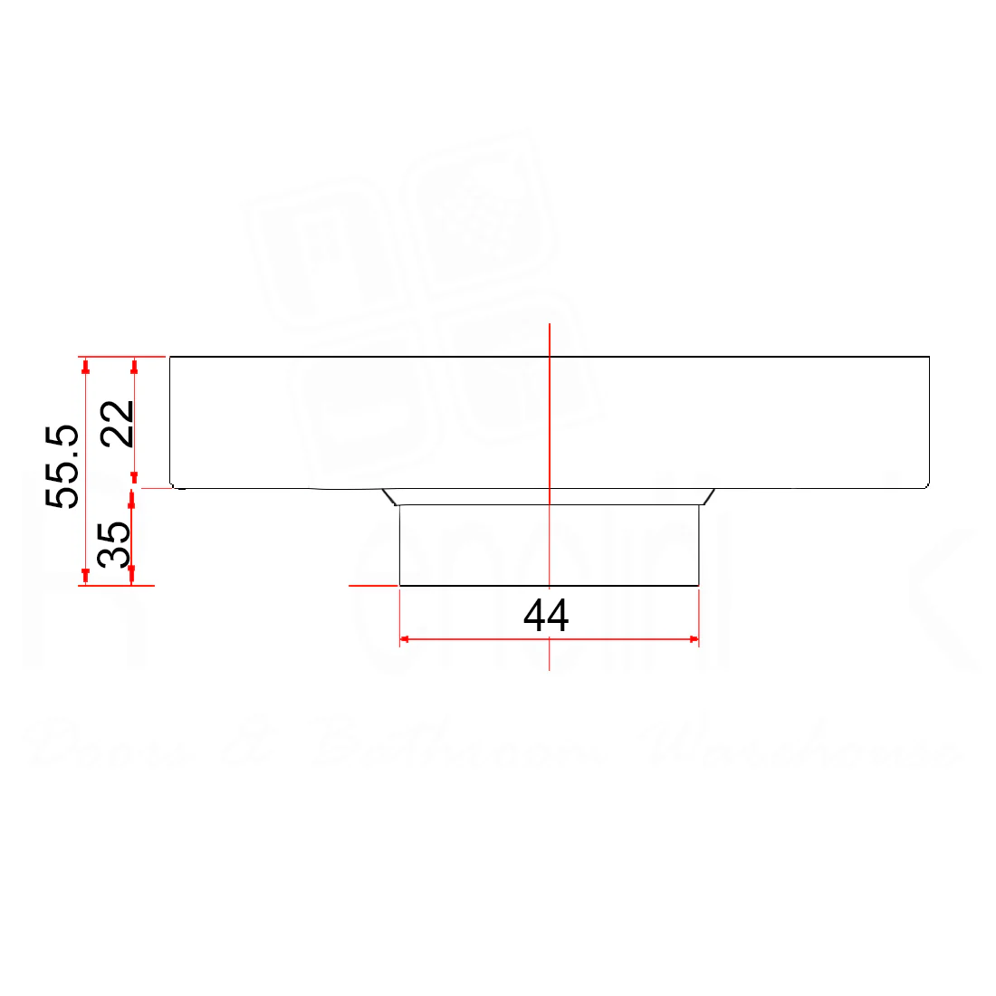 Baiachi 100 x 100mm Square Tile Insert Floor Waste 45mm outlet Chrome - Image 4