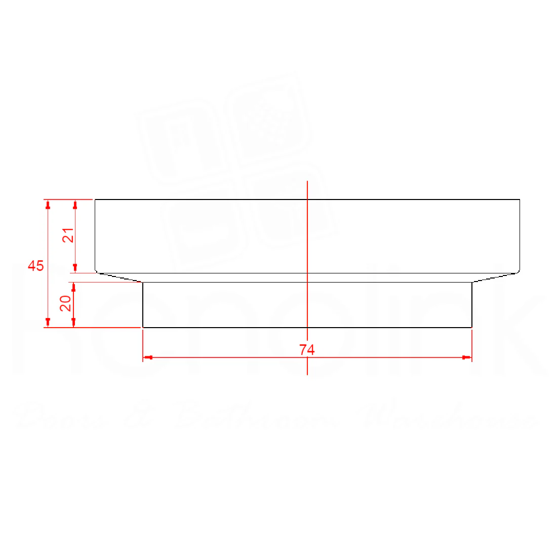 Baiachi 115 x 115mm Square Tile Insert Floor Waste 75mm outlet Chrome - Image 3
