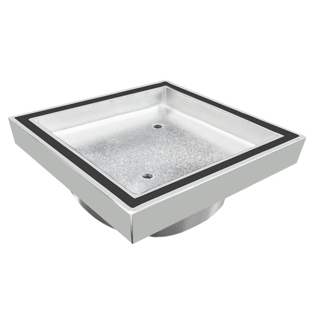 Baiachi 115 x 115mm Square Tile Insert Floor Waste 75mm outlet Chrome - Image 6
