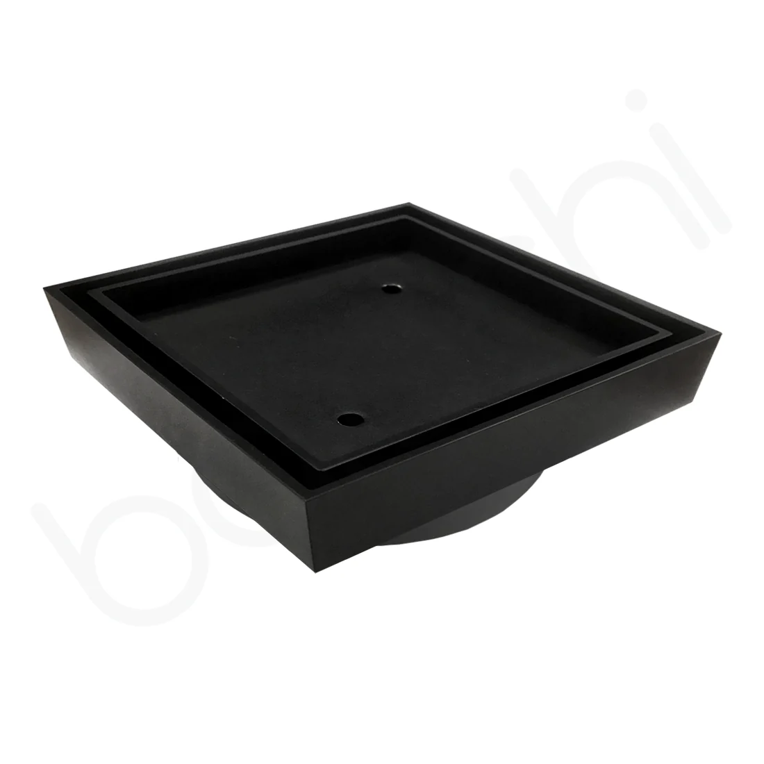 Baiachi 115 x 115mm Square Tile Insert Floor Waste 90mm outlet Matte Black - Image 4