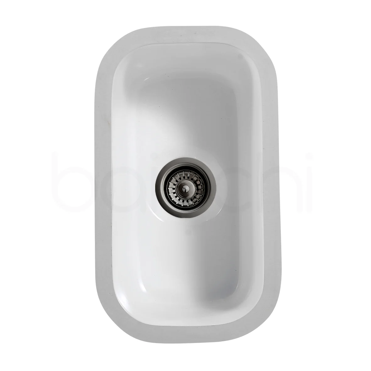 Baiachi Ceramic Kitchen and Laundry Undermount Sink Matte Black Waste - Image 4