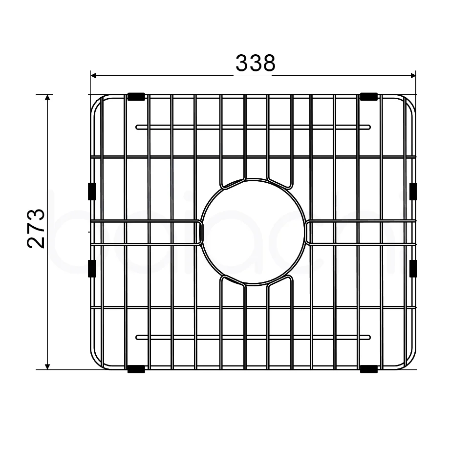 Baiachi Butler Farmhouse Kitchen Laundry Sink Grid - Image 3
