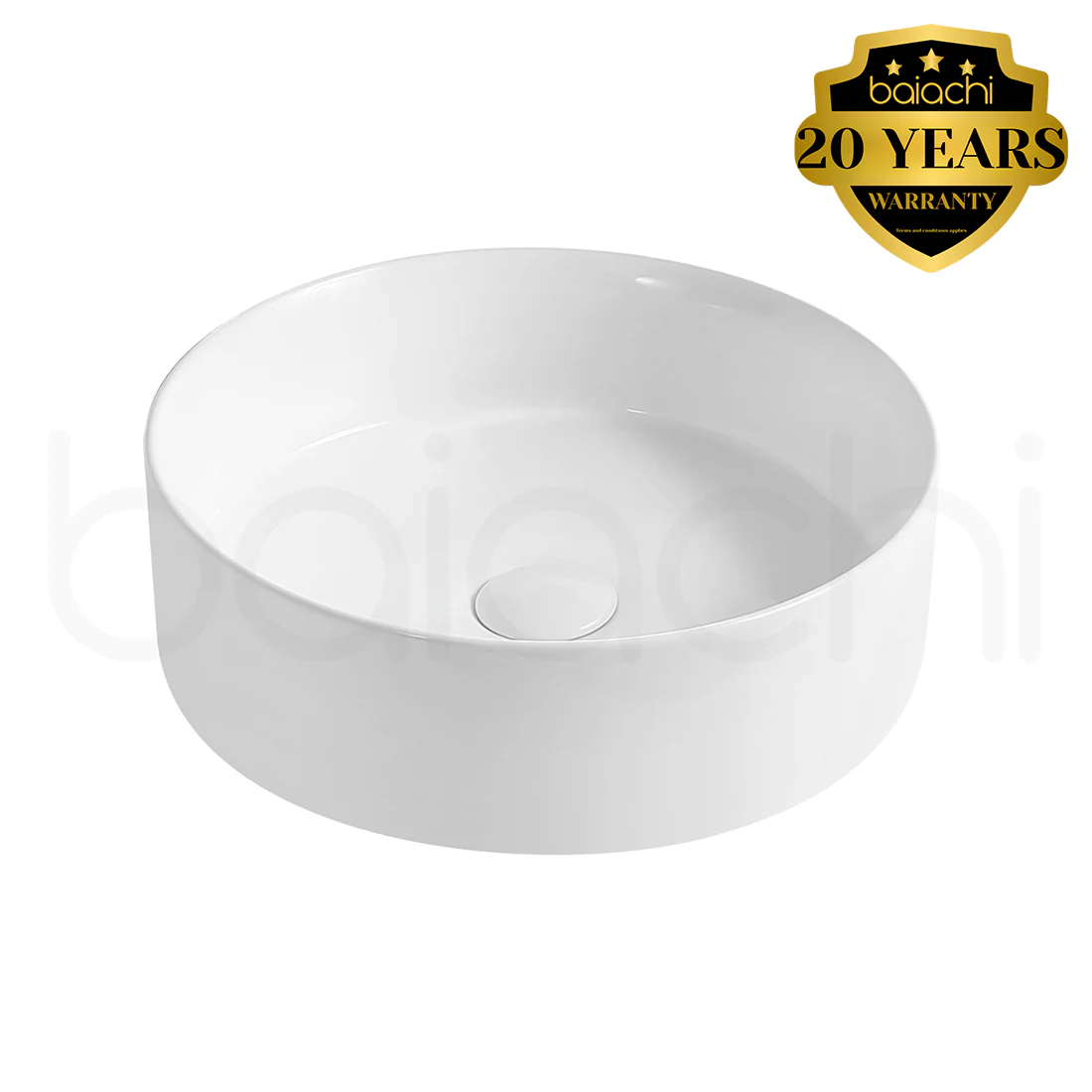 Baiachi 360mm Ceramic Above Counter Basin White