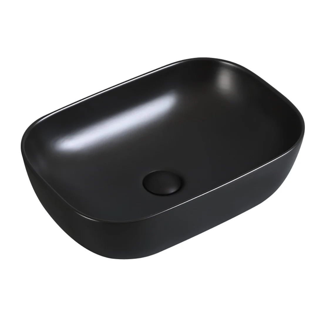 Ceramic Counter Top Basin Matte Black - Image 3