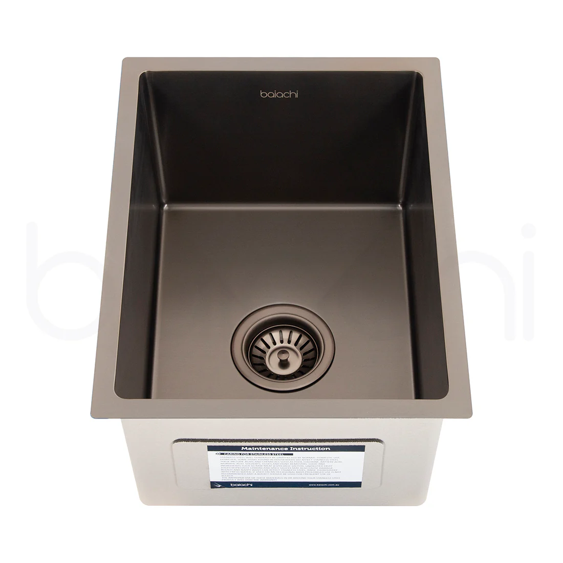 Baiachi 340X440mm Handmade Laundry Kitchen Sink Top/Under Mount Antique Bronze - Image 2