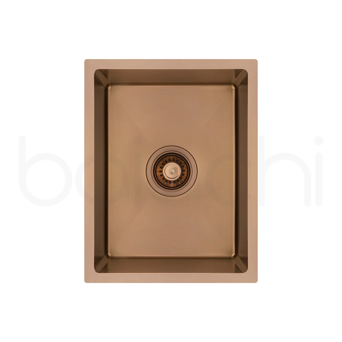 Baiachi 340X440mm Handmade Laundry Kitchen Sink Top/Under Mount Brushed Copper - Image 8