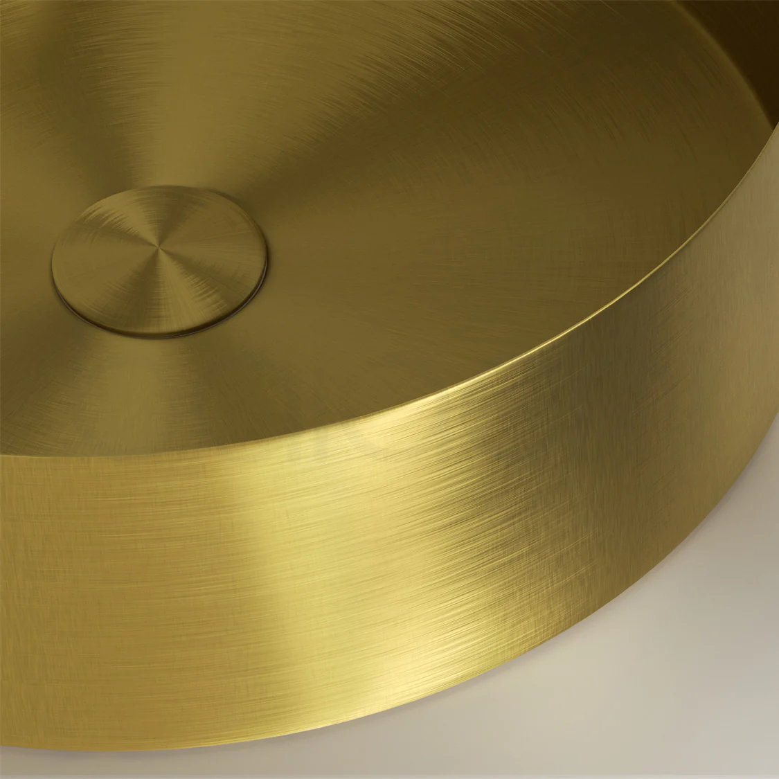 Baiachi 380mm Stainless Steel Brushed Gold Above Counter Top Basin - Image 4