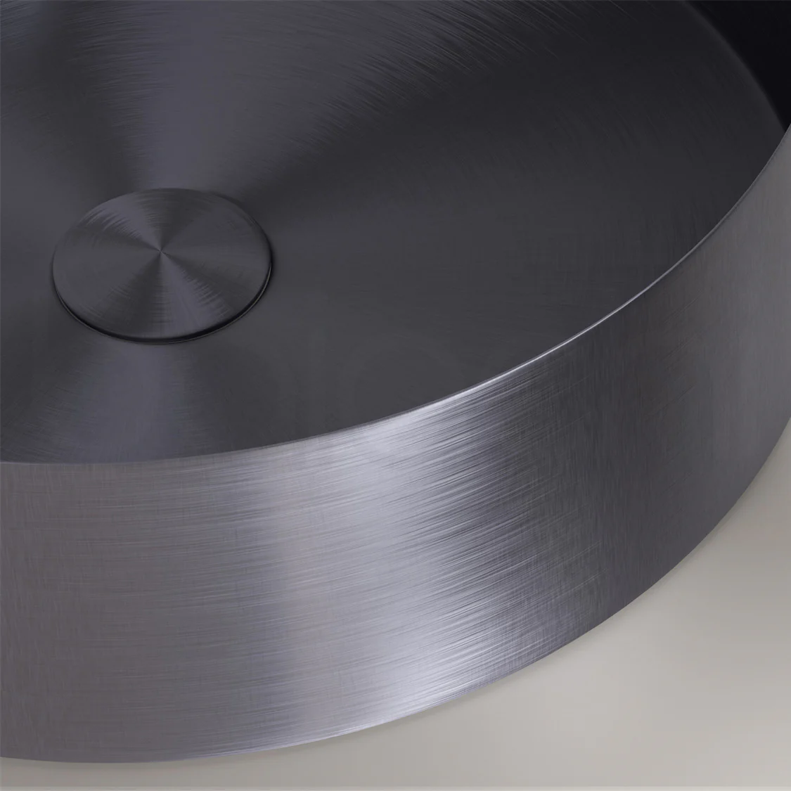 Baiachi 380mm Stainless Steel Gun Metal Above Counter Top Basin - Image 4