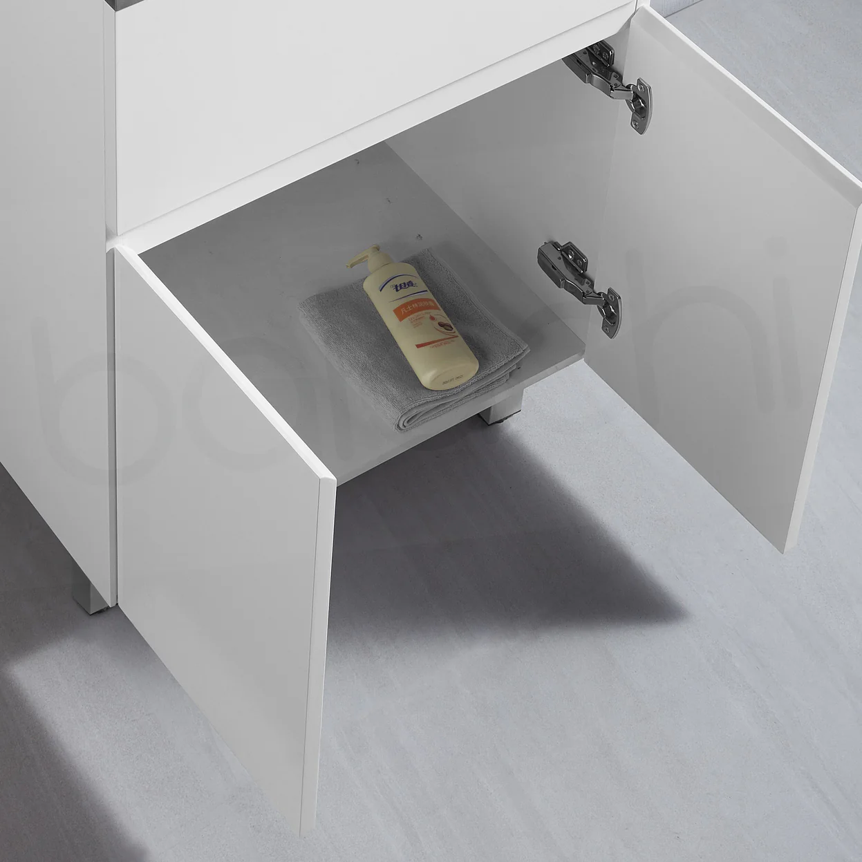 Baiachi 50L PVC Water Proof Laundry Cabinet Stainless Steel Handmade Sink 600*500*870mm - Image 4