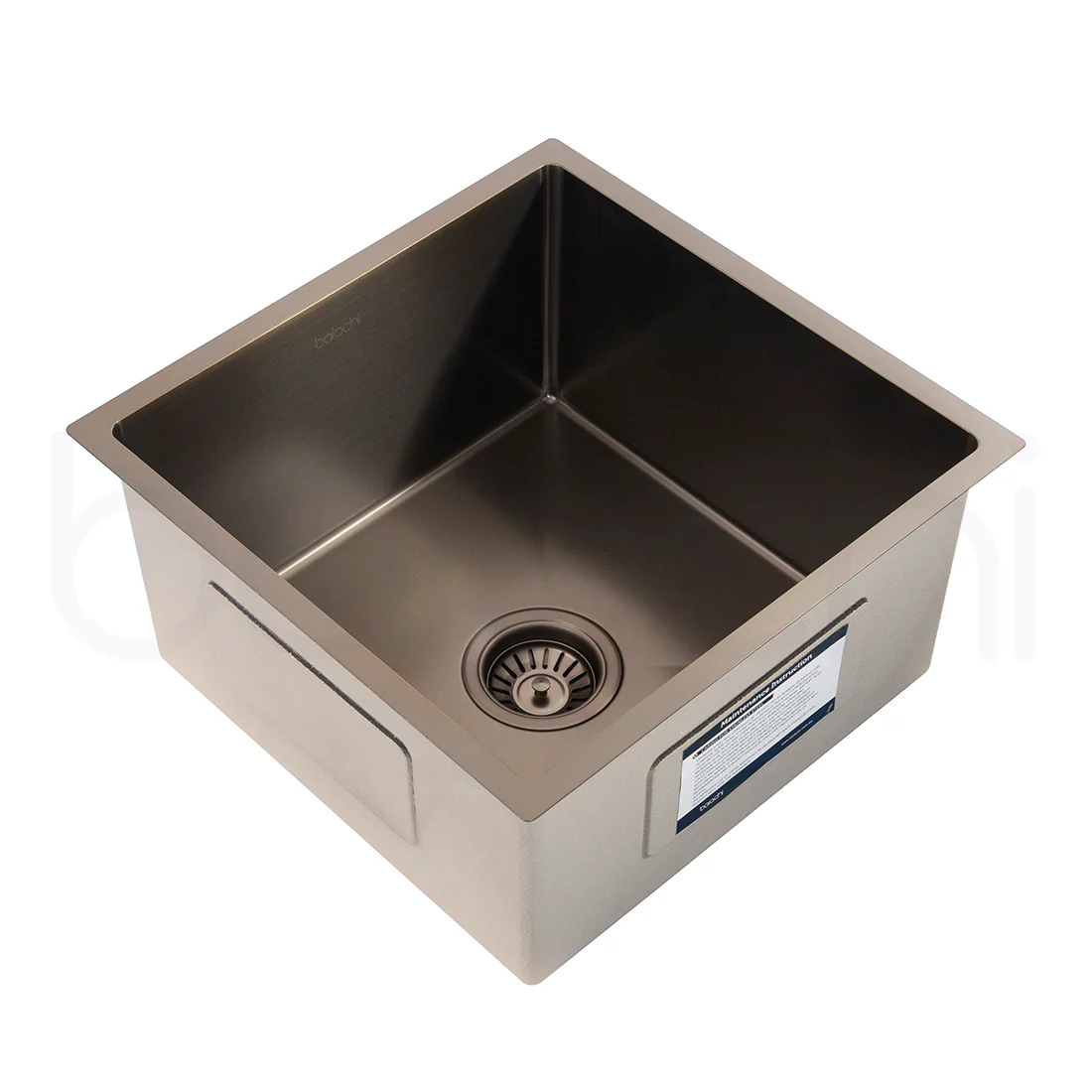 Baiachi 440X440mm Handmade Laundry Kitchen Sink Top/Under Mount Antique Bronze - Image 3