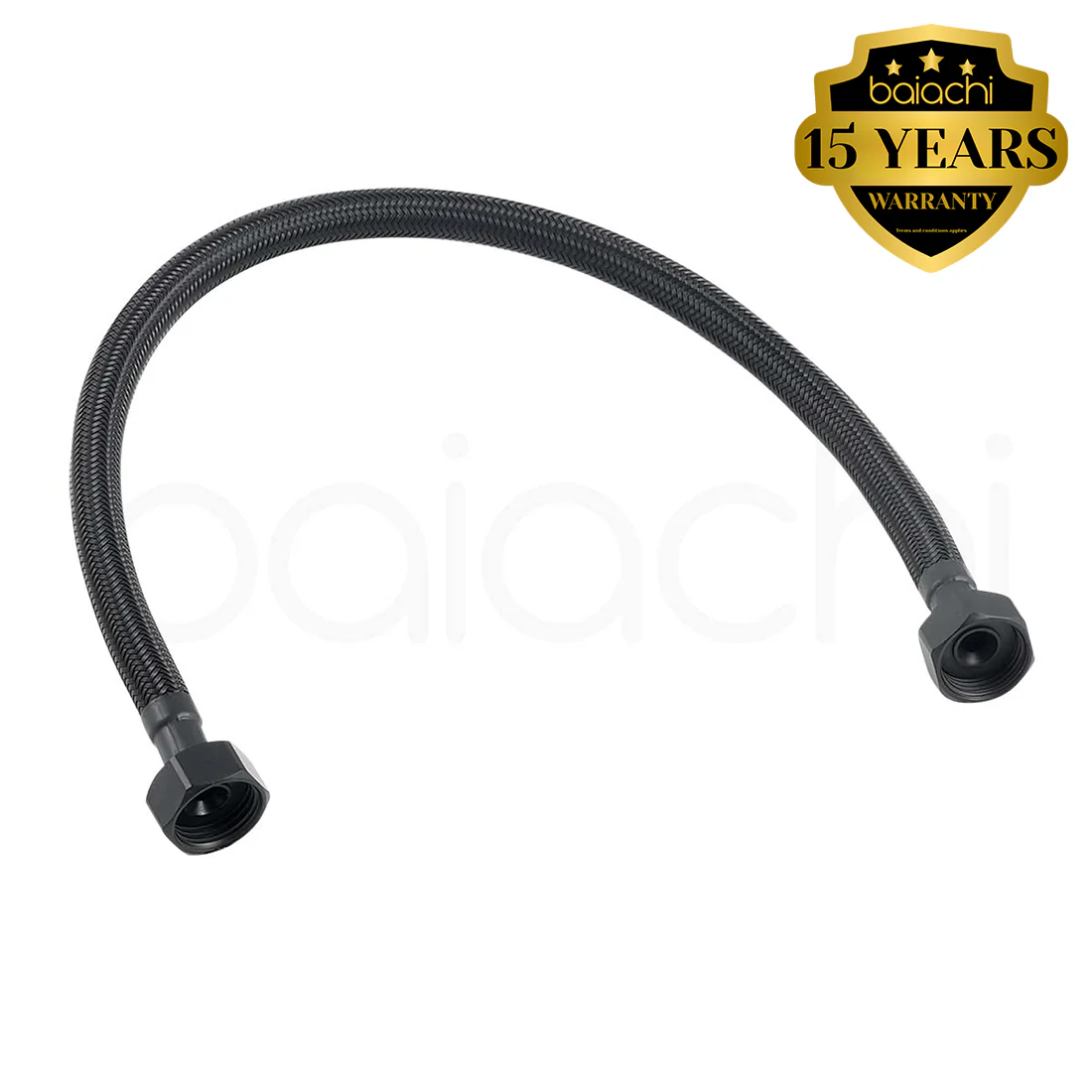 Baiachi 450mm Braided Flexible Hose Matte Black