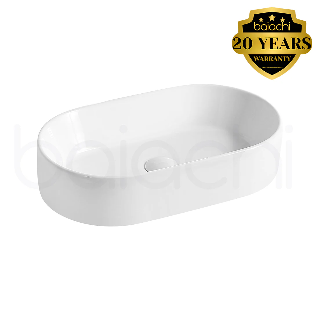 Baiachi 520x300mm Ceramic Above Counter Basin White
