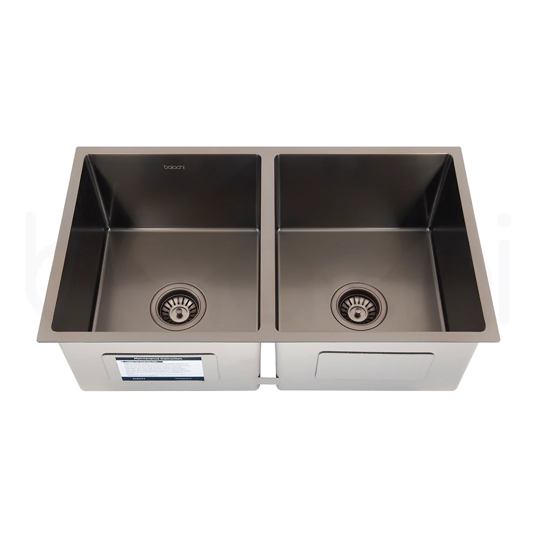 Baiachi 760X440mm Handmade Laundry Kitchen Sink Top/Under Mount Antique Bronze - Image 2