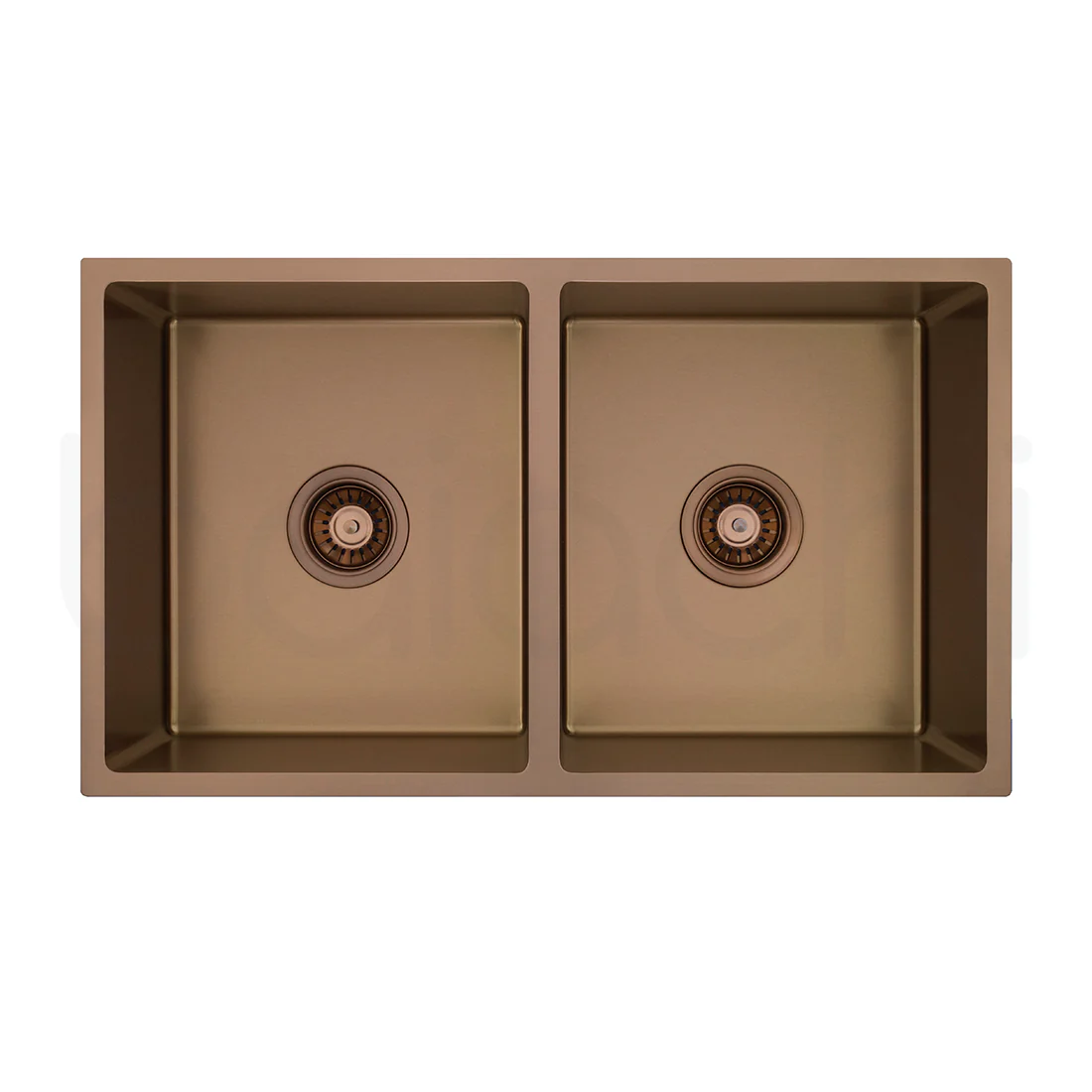 Baiachi 760X440mm Handmade Laundry Kitchen Sink Top/Under Mount Brushed Copper - Image 8