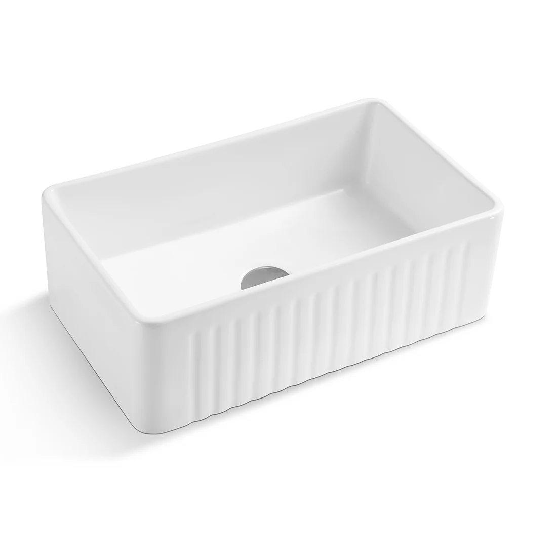 Baiachi 765X455X255mm Butler Farmhouse Fireclay Kitchen Laundry Sink - Image 5