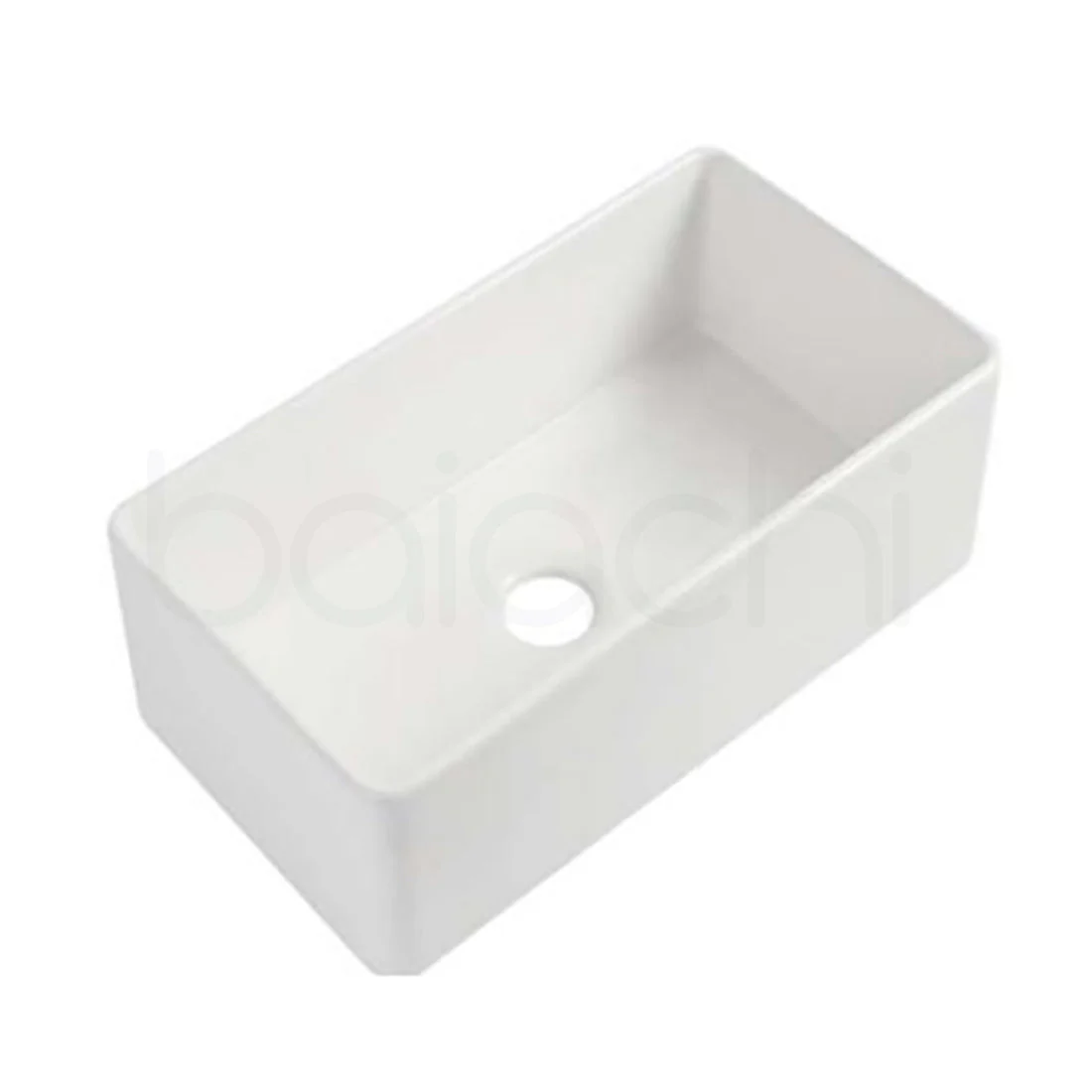Baiachi 835X460X255mm Butler Farmhouse Fireclay Kitchen Laundry Sink Gun Metal Waste - Image 10