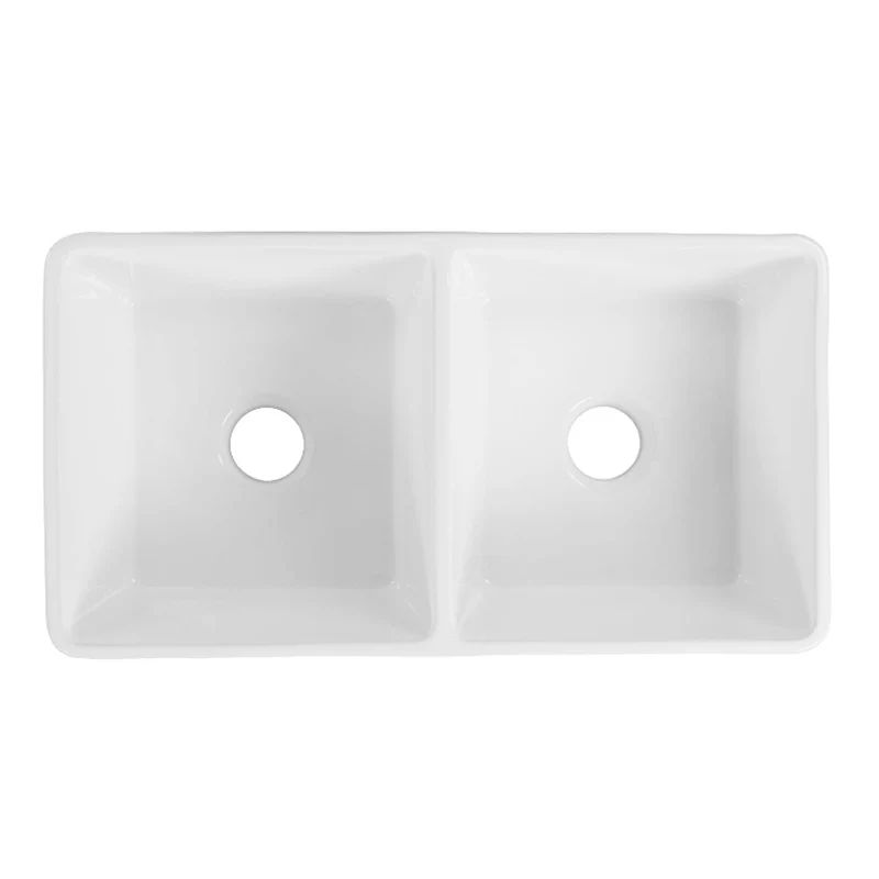 Baiachi 835X455X255mm Butler Farmhouse Fireclay Kitchen Laundry Sink Matte Black Waste - Image 3