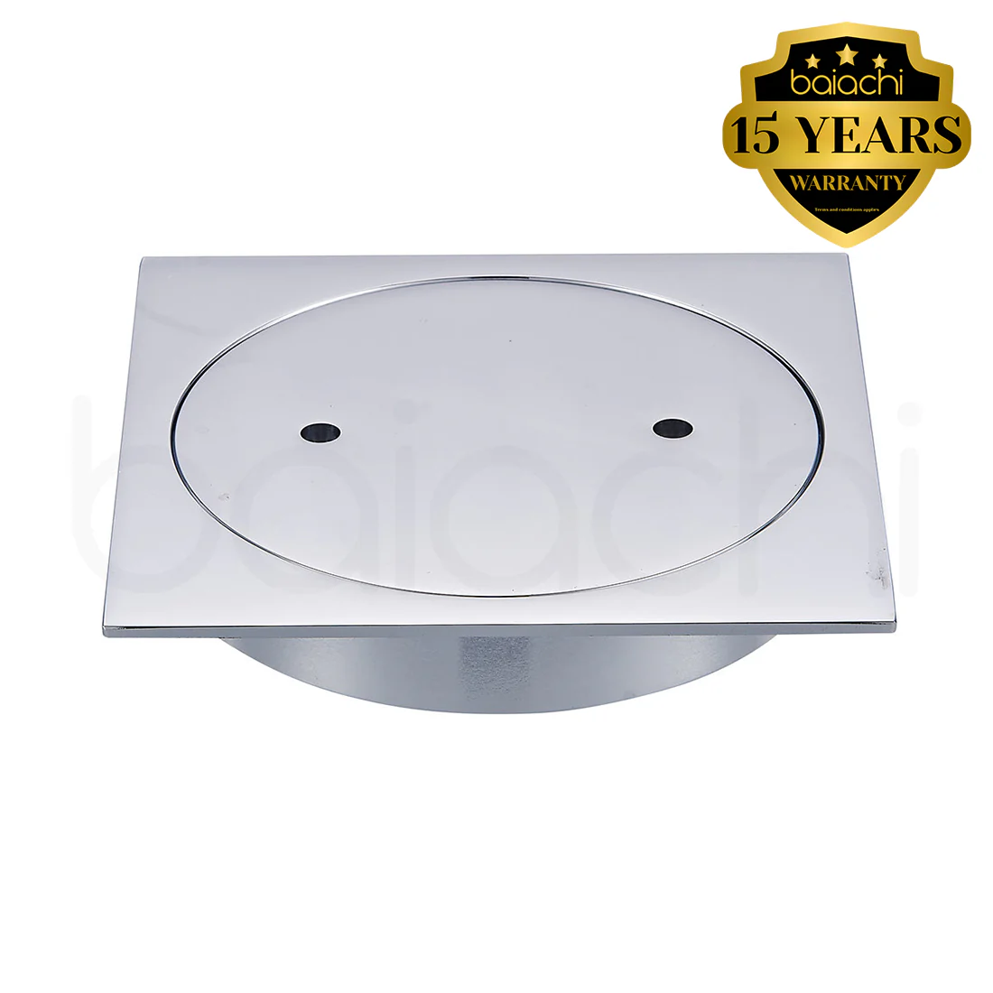 Baiachi Bathroom 100mm Clear Out Floor Waste Chrome