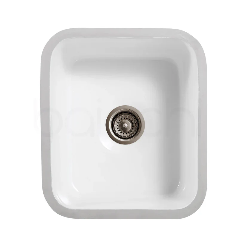 Baiachi Ceramic Kitchen and Laundry Sink Undermount Antique Bronze Waste