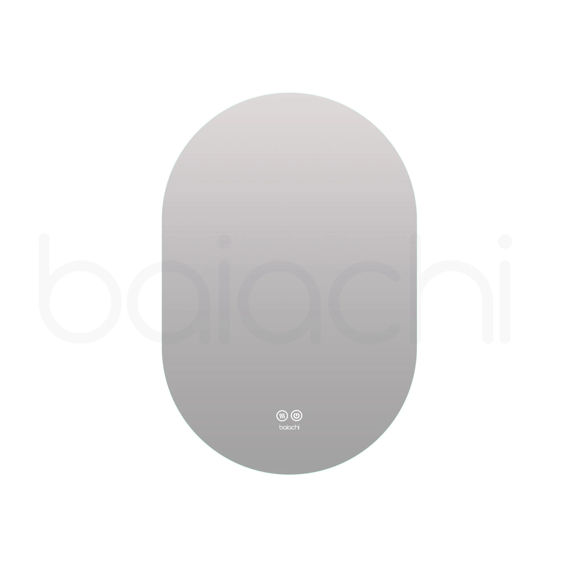 Baiachi LED Oval 600x900mm Backlit Anti-Fog Mirror - Image 4