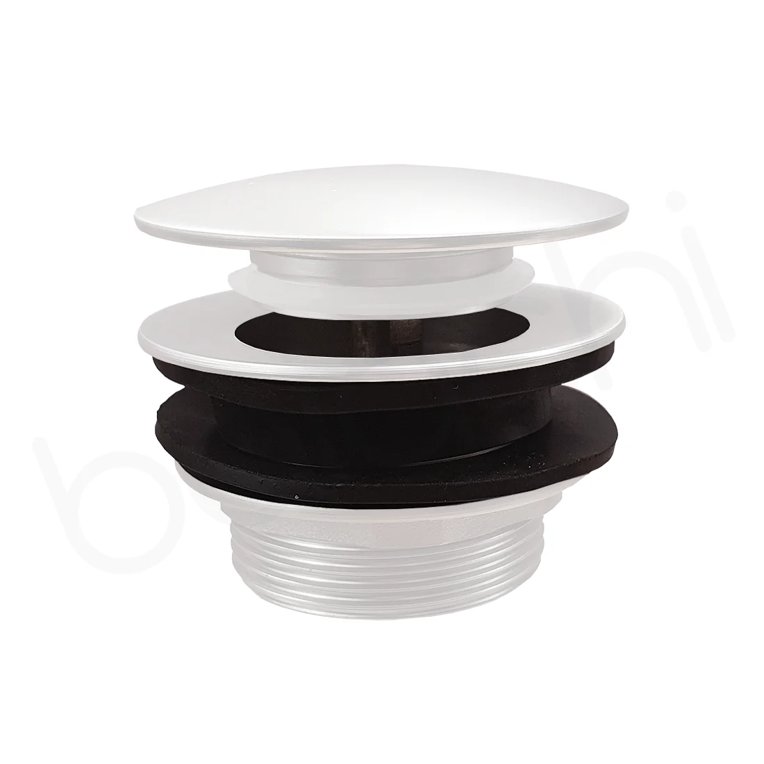 Baiachi dome Pop Up Bath Waste Matte White - Image 4