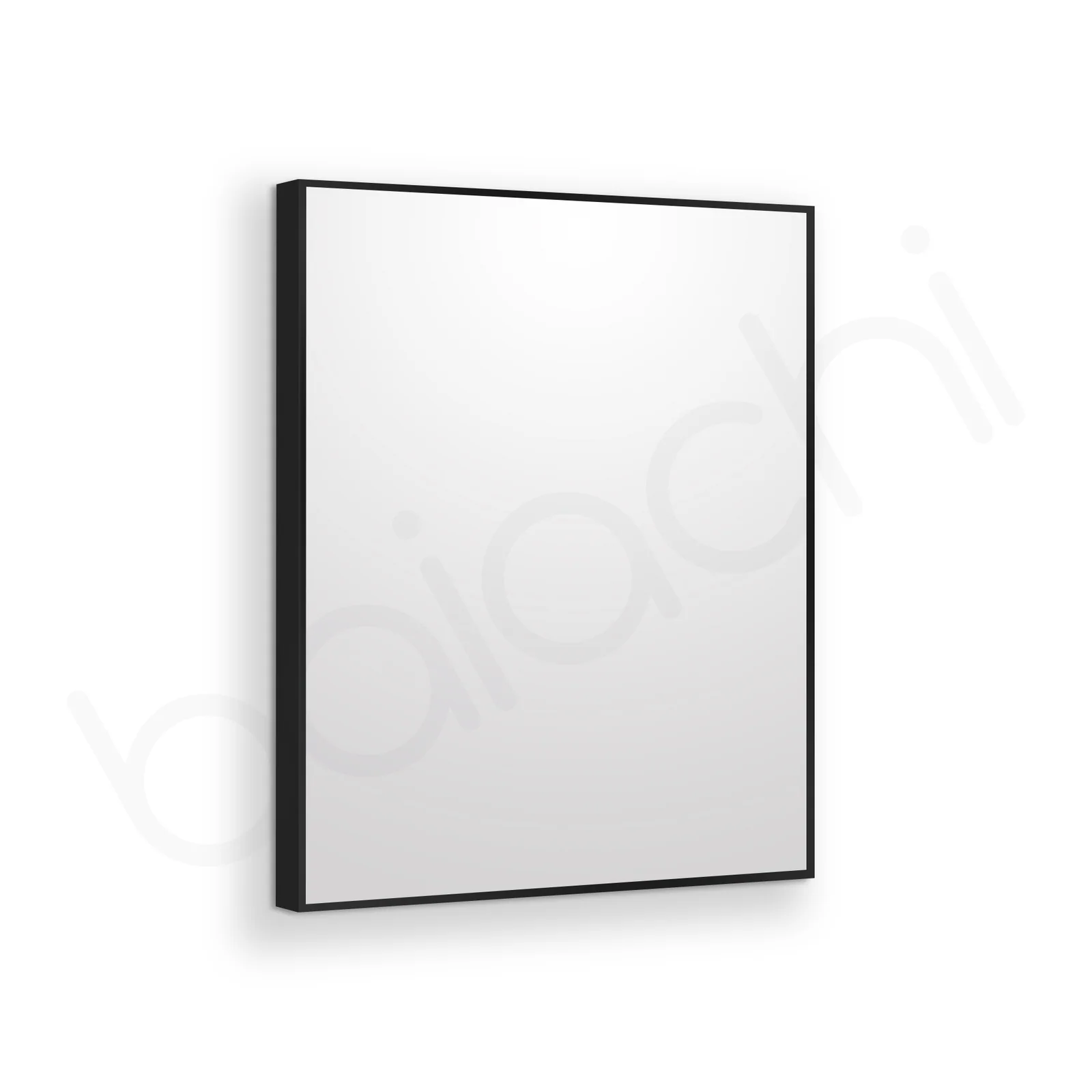 Baiachi Eden Square 600mmx750mm Frame Mirror Matte Black - Image 2