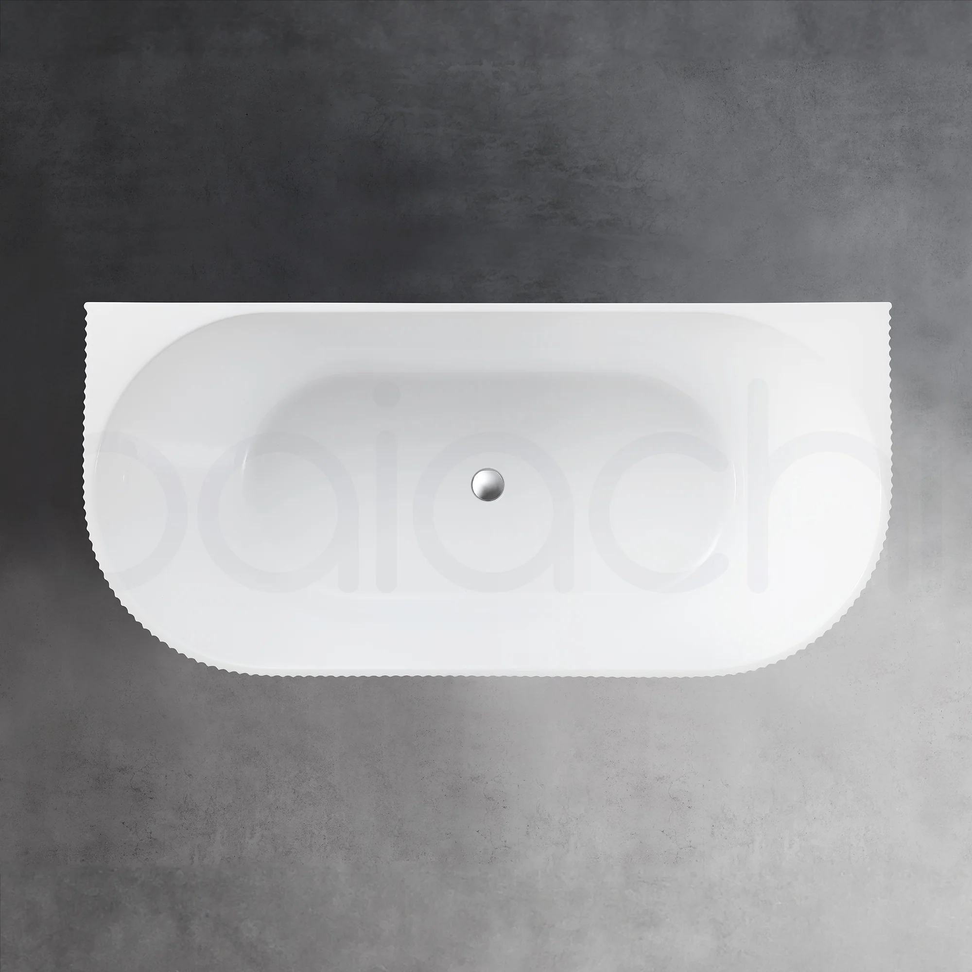 Baiachi Clara 1700 Fluted Back To Wall Freestanding Bath MK2 - Image 6