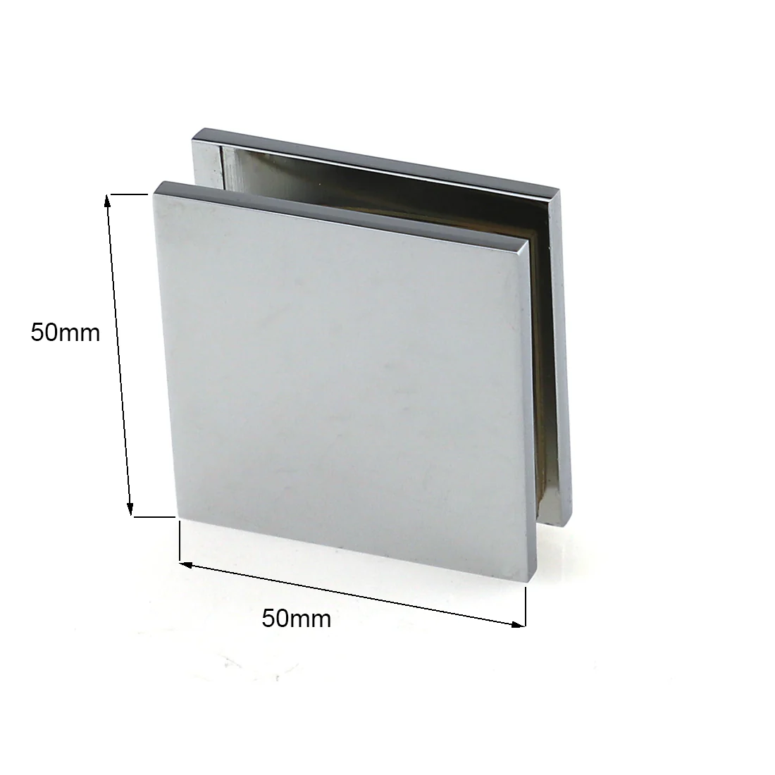 Frameless Shower Screen 1000x1000mm Diamond Chrome - Image 10