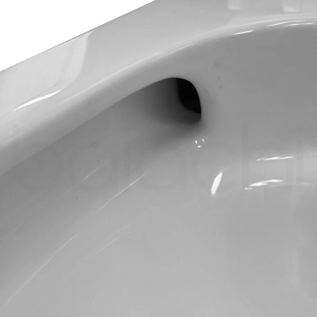 Habana Tornado Rimless Quiet Flush In Wall Toilet Suite with Round Matte Black Flushing Buttons - Image 11