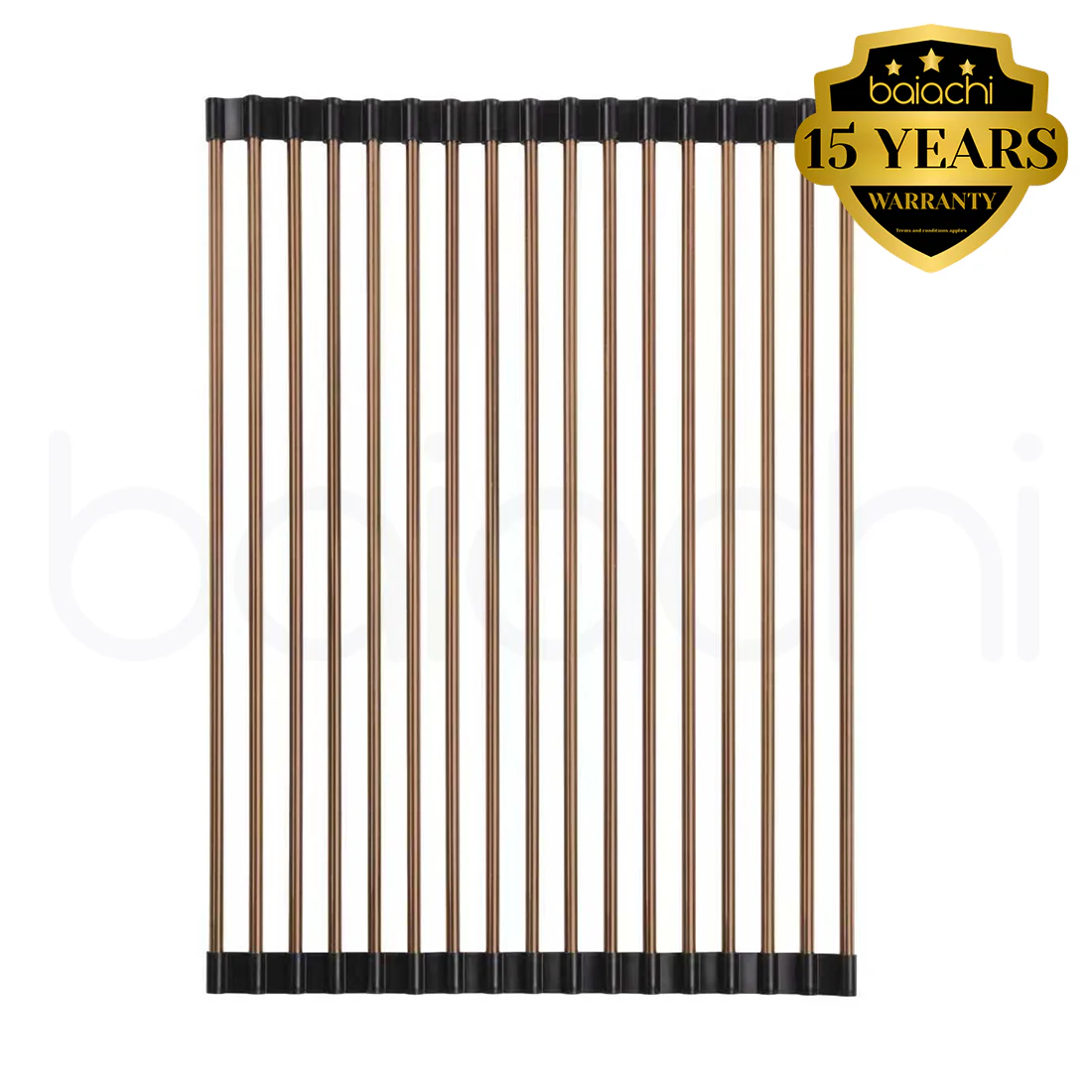 Baiachi Kitchen Sink Roller Mat Brushed Copper