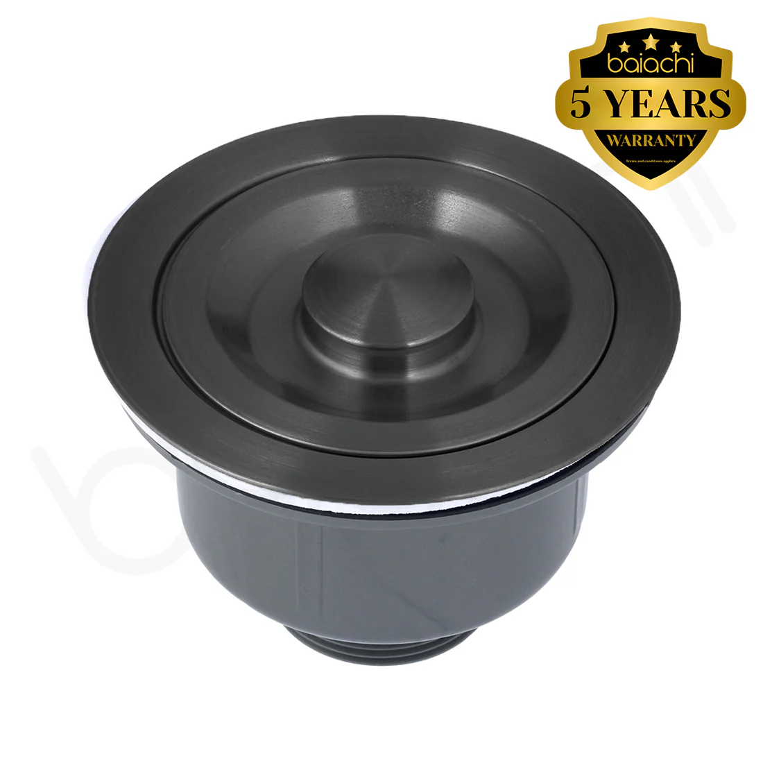 Baiachi Kitchen Sink Waste Trap Gun Metal