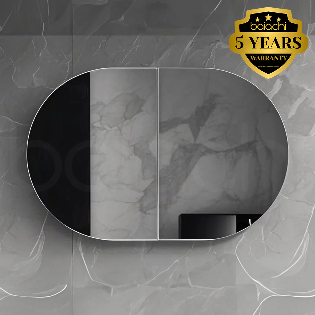 Baiachi Manoora Bathroom Mirror Cabinet 9060