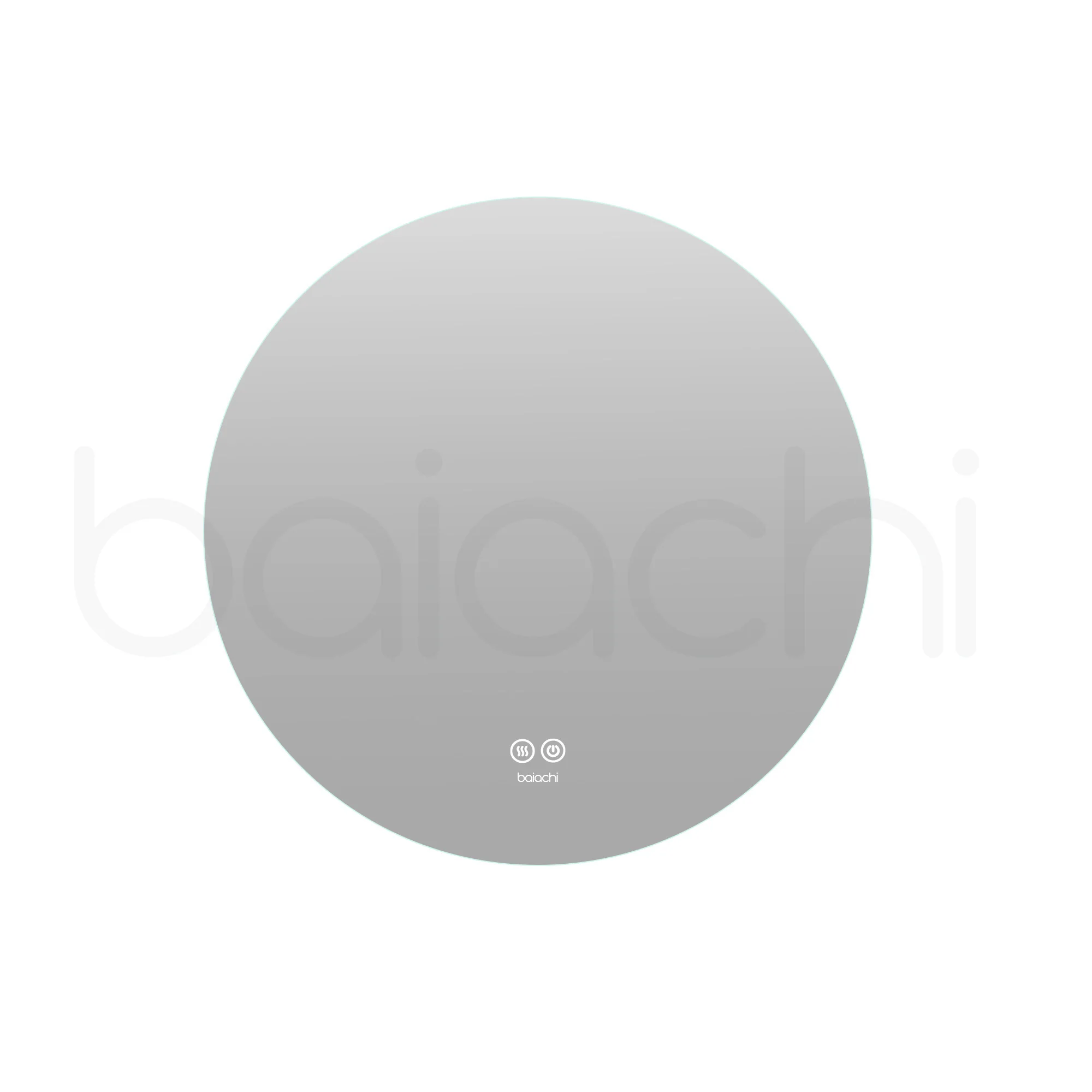 Baiachi LED Round 750mm Backlit Anti-Fog Mirror - Image 4