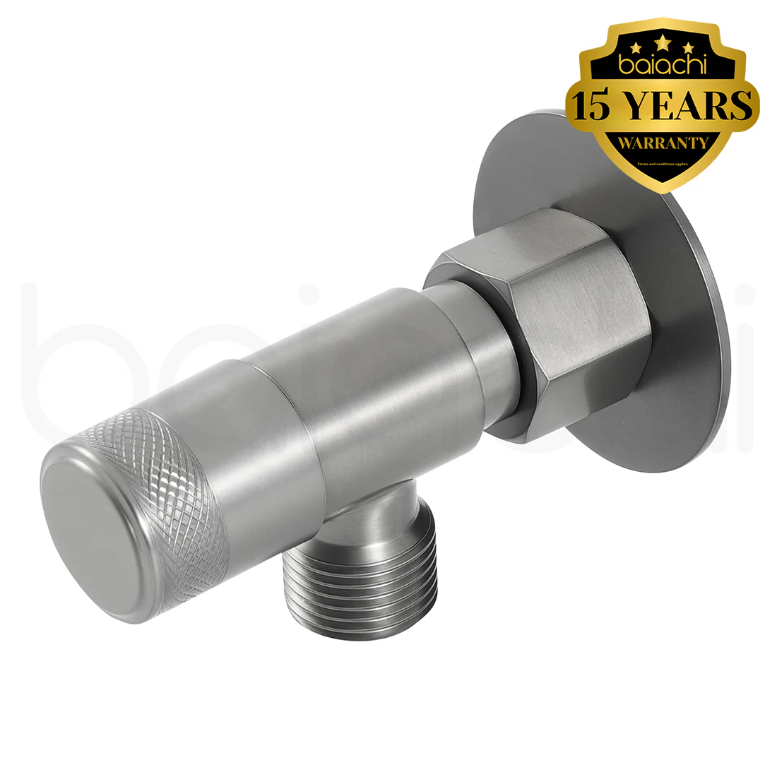 Baiachi Shattaf Loose Nut Mini Cistern Stop Stainless Steel Quarter Turn with Backflow Valve