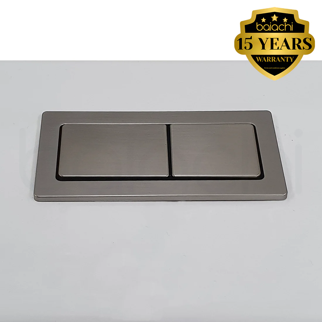 Baiachi Toilet Suite Cistern Lid Flushing Buttons Brushed Nickel