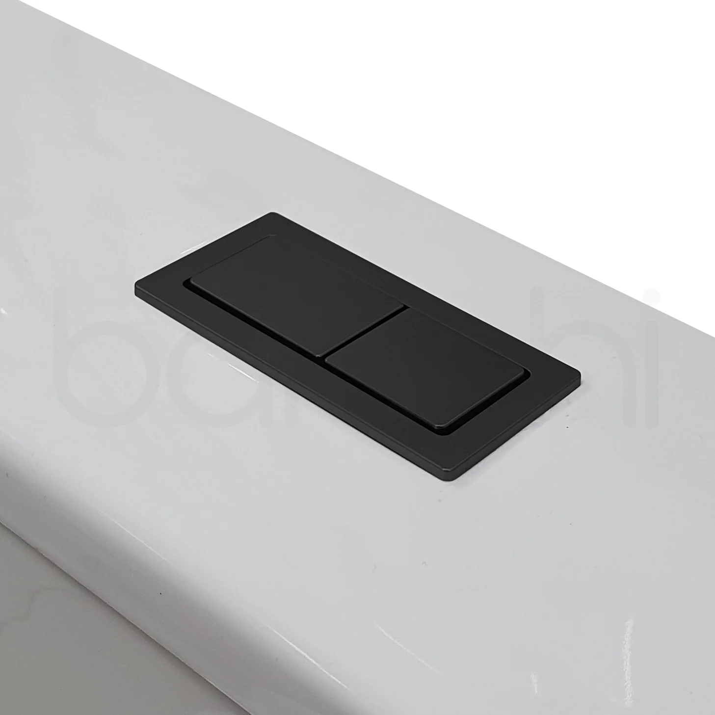 Baiachi Toilet Suite Cistern Lid Flushing Buttons Matte Black - Image 2