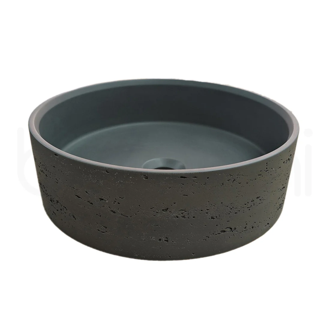 Baiachi Travertine Concrete Bathroom Counter Top Basin Ankara Charcoal - Image 5