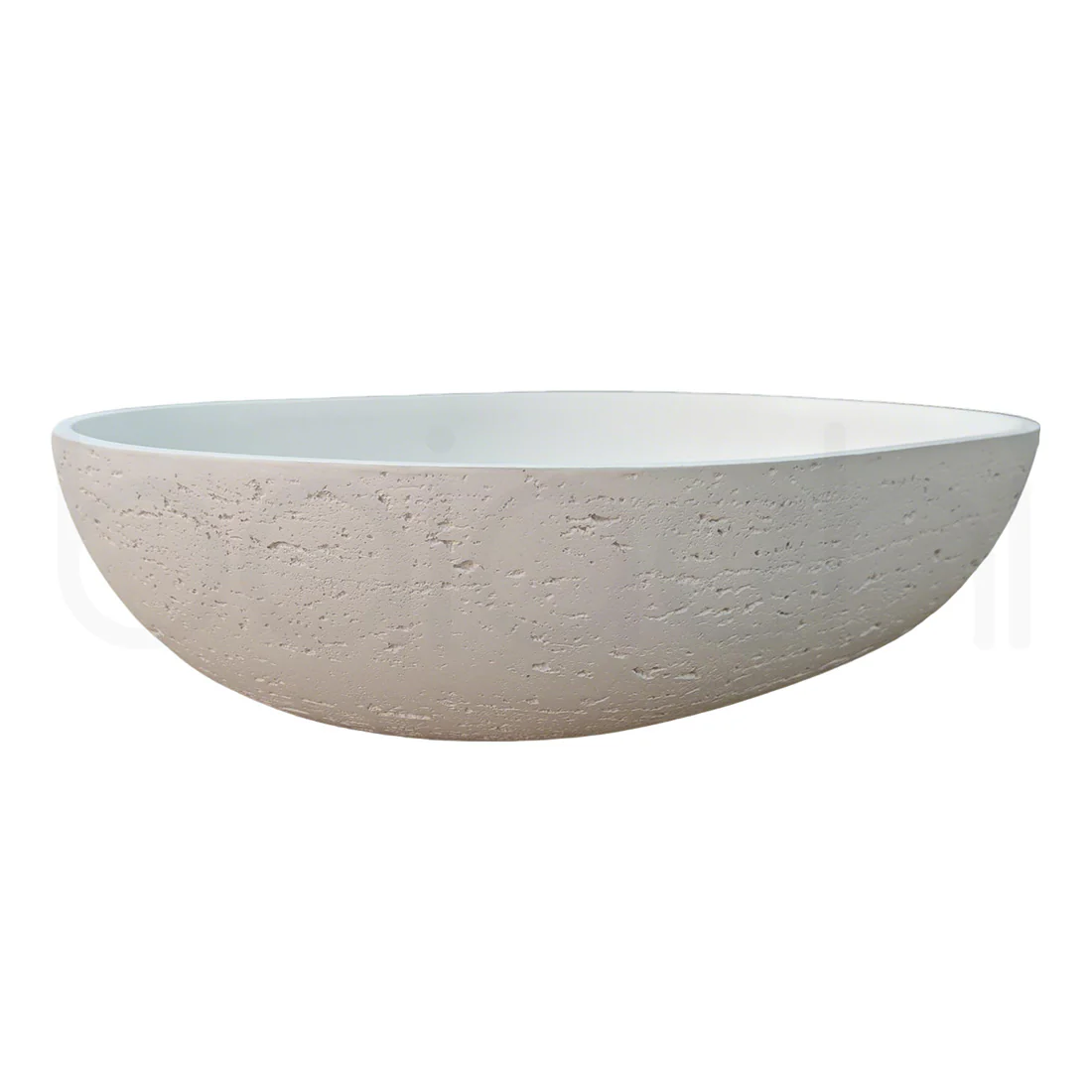 Baiachi Travertine Concrete Bathroom Counter Top Basin Tivoli Natural White - Image 6