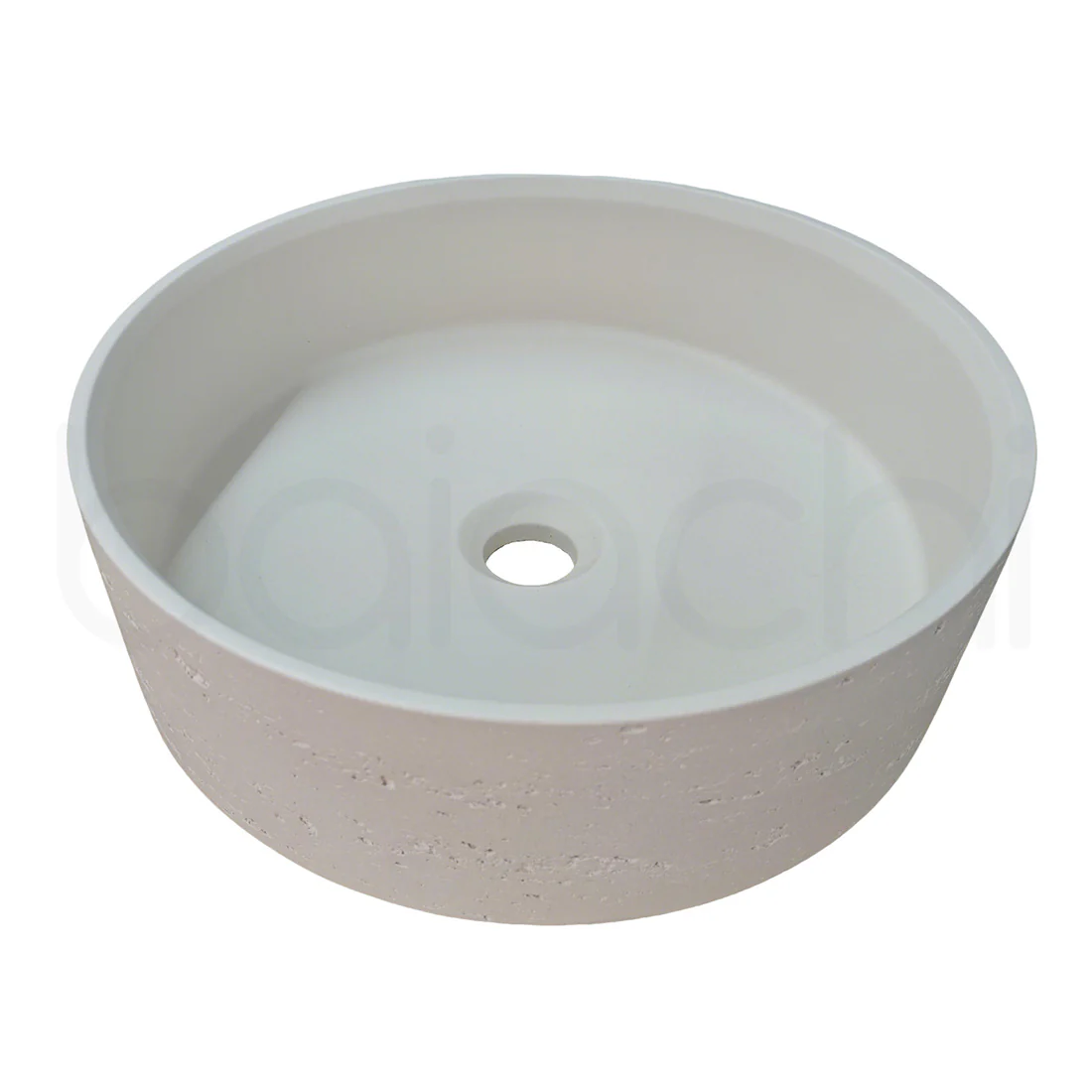 Baiachi Travertine Concrete Bathroom Counter Top Basin Tuscany Warm White - Image 4
